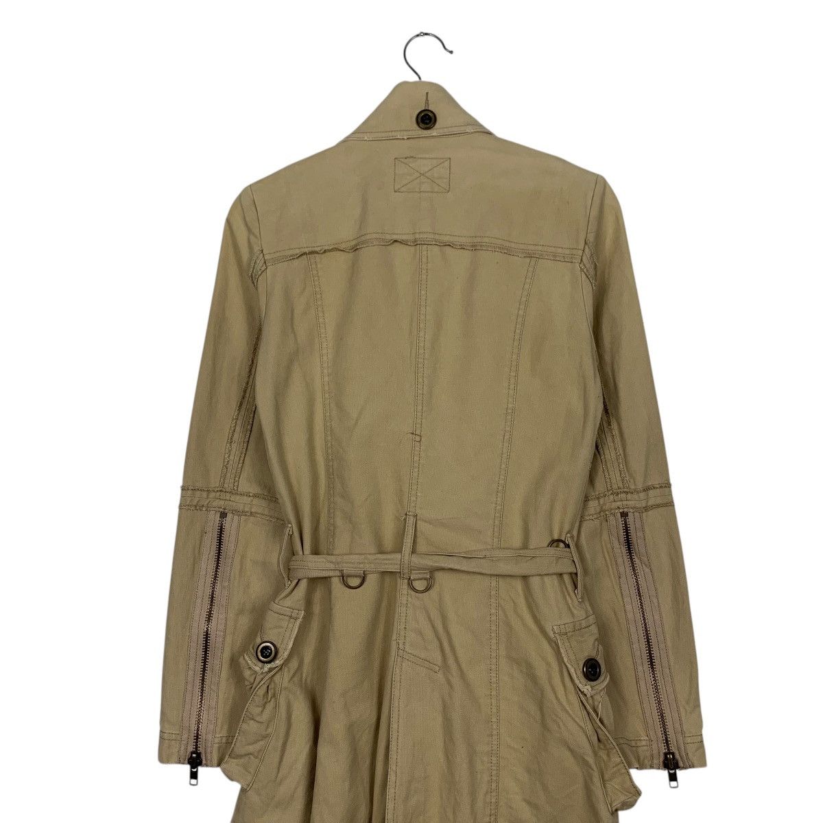 Japanese Brand MATERIAL GIRL Bondage Overcoat Jacket #2031-C88 Size XXS / US 00 / IT 34 - 9 Thumbnail
