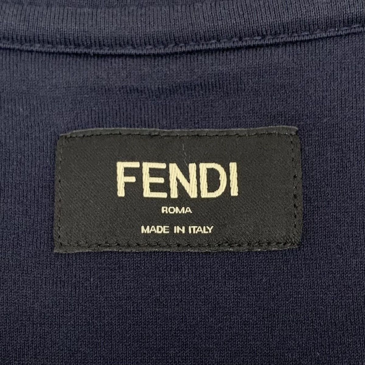 Fendi Fendi Dark Navy Map Letter Short Sleeve T-shirt K26WX Size US M / EU 48-50 / 2 - 5 Thumbnail