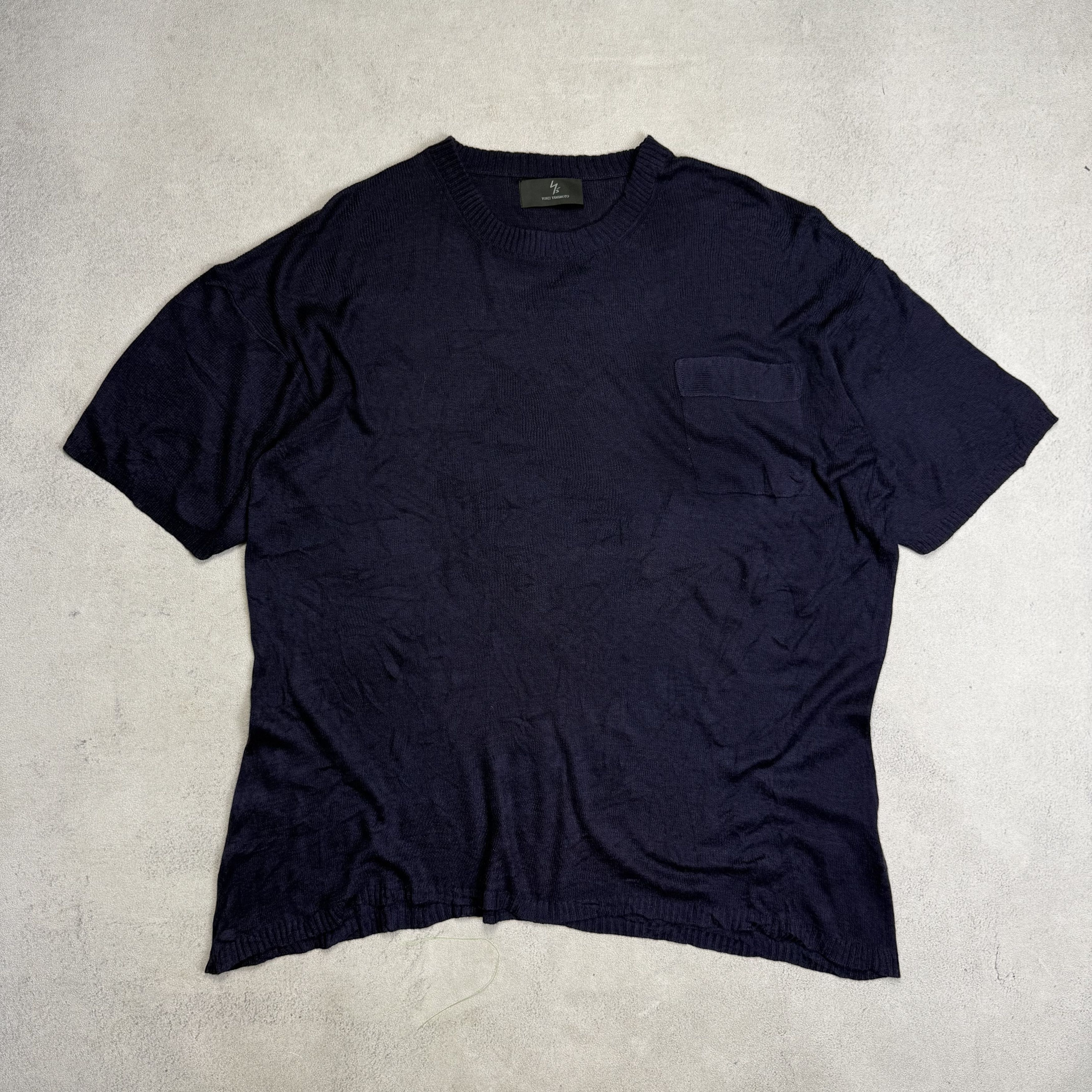Yohji Yamamoto Y's Yohji Yamamoto Oversized Knitted Tshirt Size US L / EU 52-54 / 3 - 1 Thumbnail