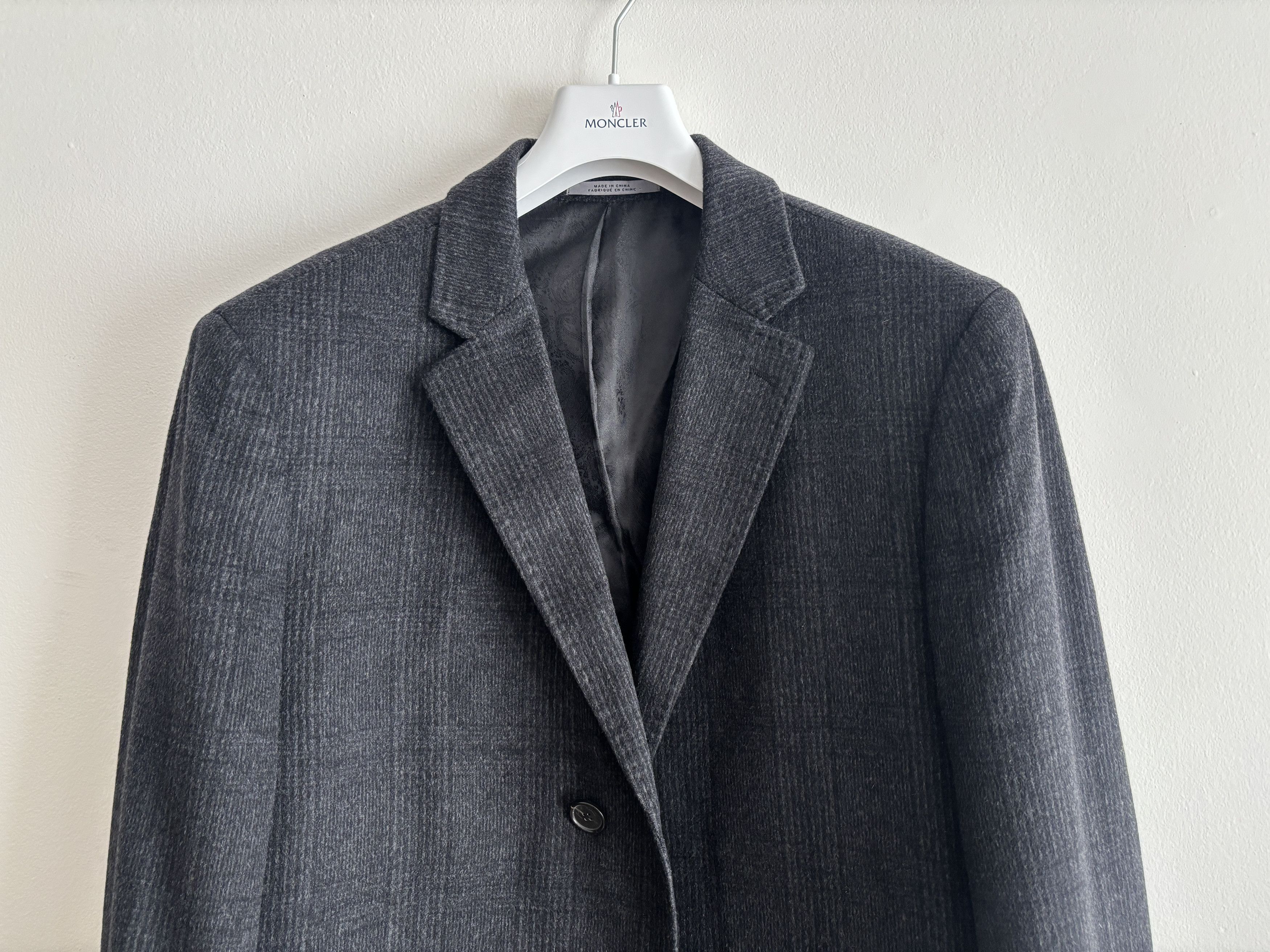 Colombo John W. Nordstrom Grey Check Colombo Cashmere Overcoat - 44 Size US L / EU 52-54 / 3 - 2 Thumbnail