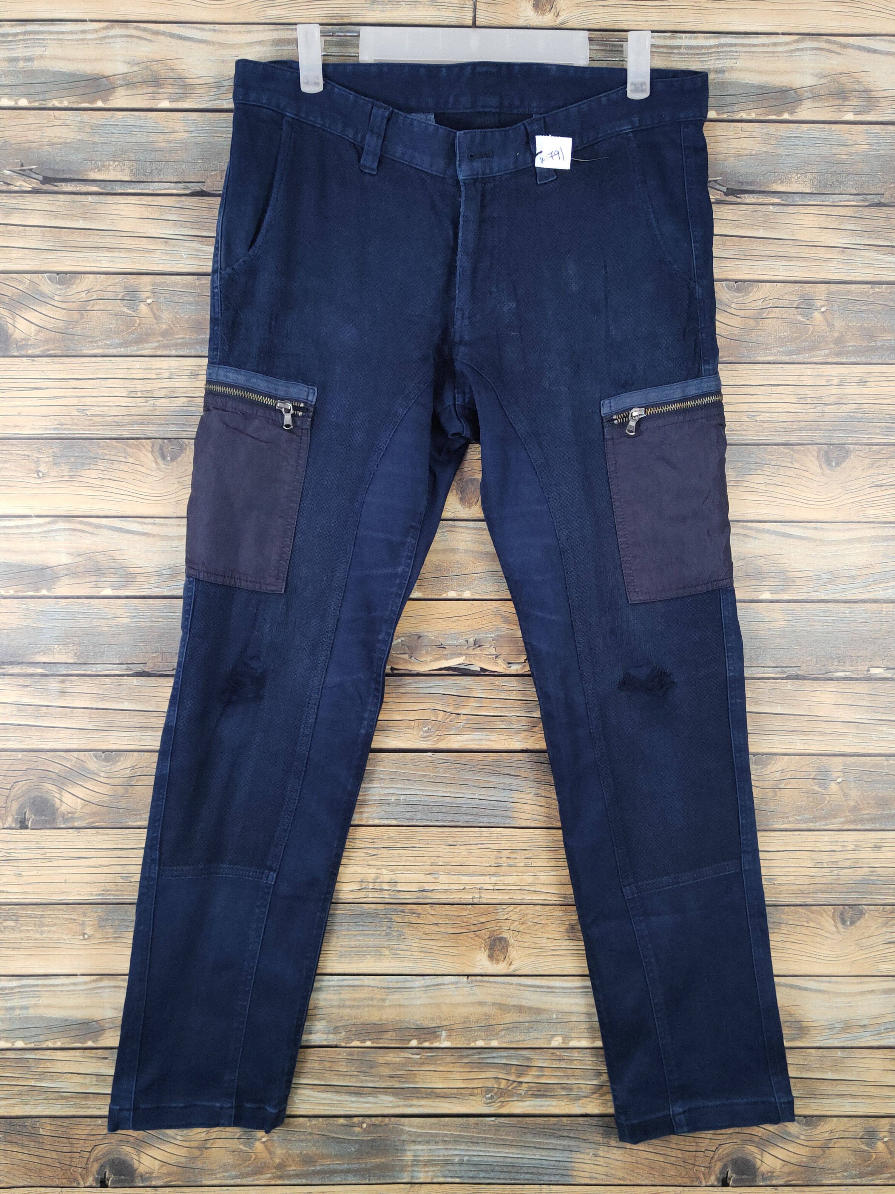 JOSEPH HOMME Joseph Homme Navy Multipocket Tactical Cargo Pants #W1791 Size US 33 - 1 Thumbnail