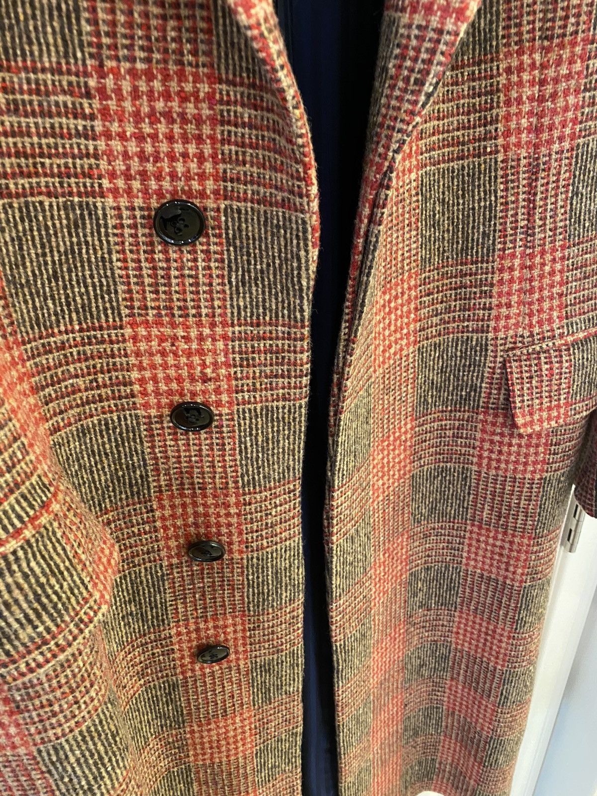 MP Massimo Piombo MP Massimo Piombo Checked Oversized Long Coat Italy Made Size US L / EU 52-54 / 3 - 4 Thumbnail