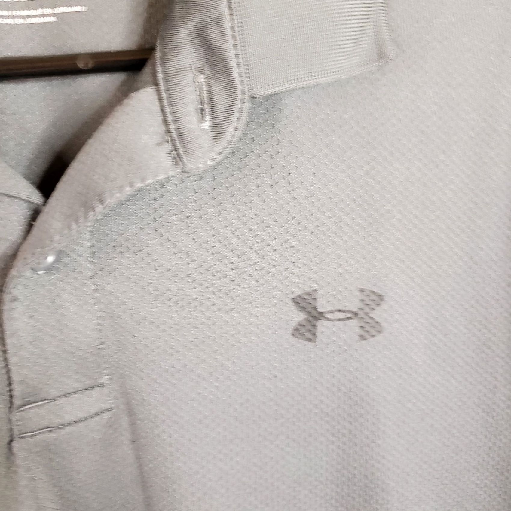 Under Armour Under Armour Shirt Mens Medium Gray Polo HeatGear Performance Short Sleeve Size US M / EU 48-50 / 2 - 4 Thumbnail