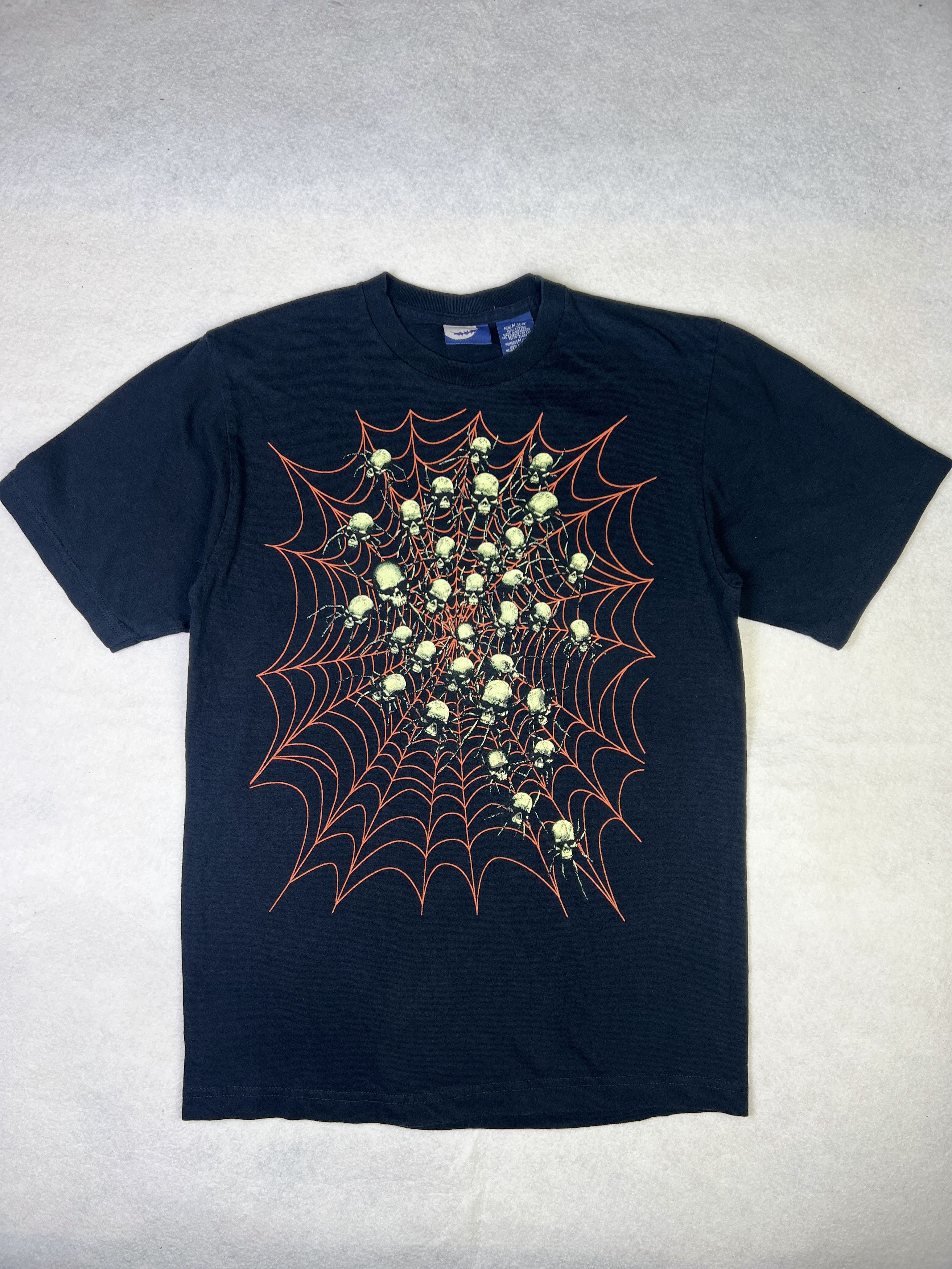 Other 2000s Skull Spider Web T-Shirt | Glow-in-the-Dark Y2K M Size US M / EU 48-50 / 2 - 1 Thumbnail