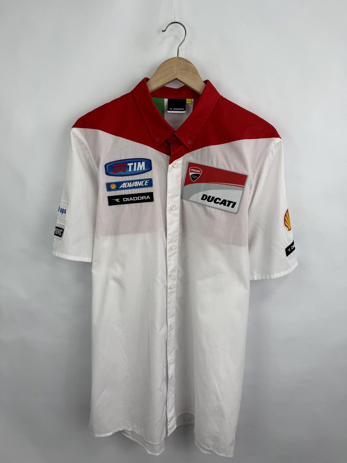 Ducati 🇺🇸 Vintage Diadora Ducati Acrapovic Racing F1 Michelin Shirt Size US XL / EU 56 / 4 - 3 Thumbnail