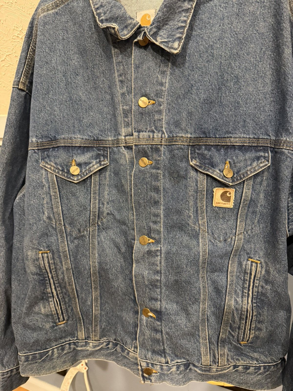 Carhartt Vintage Carhartt denim jacket Size US XL / EU 56 / 4 - 2 Thumbnail