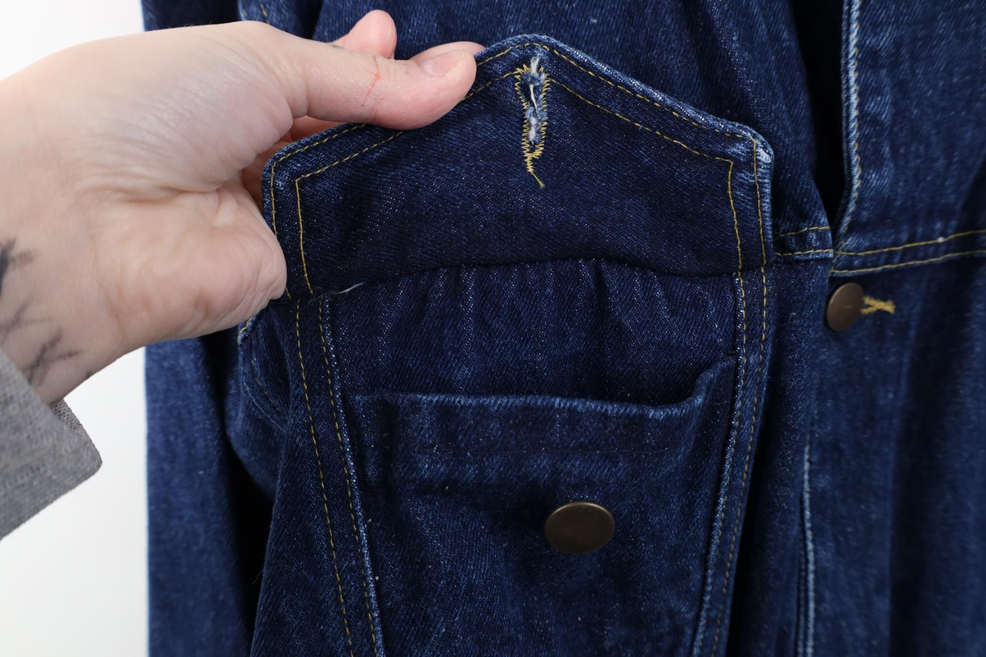 Vintage Vintage 90s Streetwear Fit Denim Jean Trucker Jacket Blue Size US XL / EU 56 / 4 - 6 Thumbnail