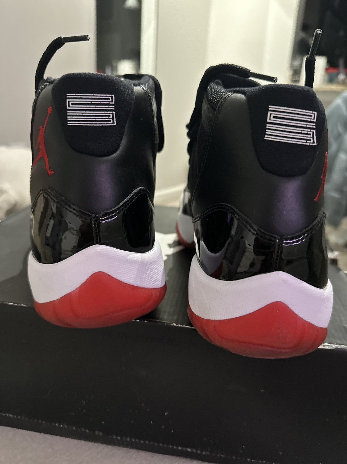 Jordan Brand Air Jordan 11 Retro 'Bred' 2012 W/free space jam tee Size US 10 / EU 43 - 4 Thumbnail