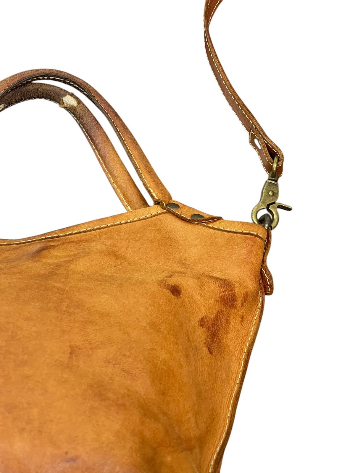 Genuine Leather Full Leather Patina Peaks Peak Japan Tote Shoulder Bag 1🟩6 Size ONE SIZE - 19 Thumbnail