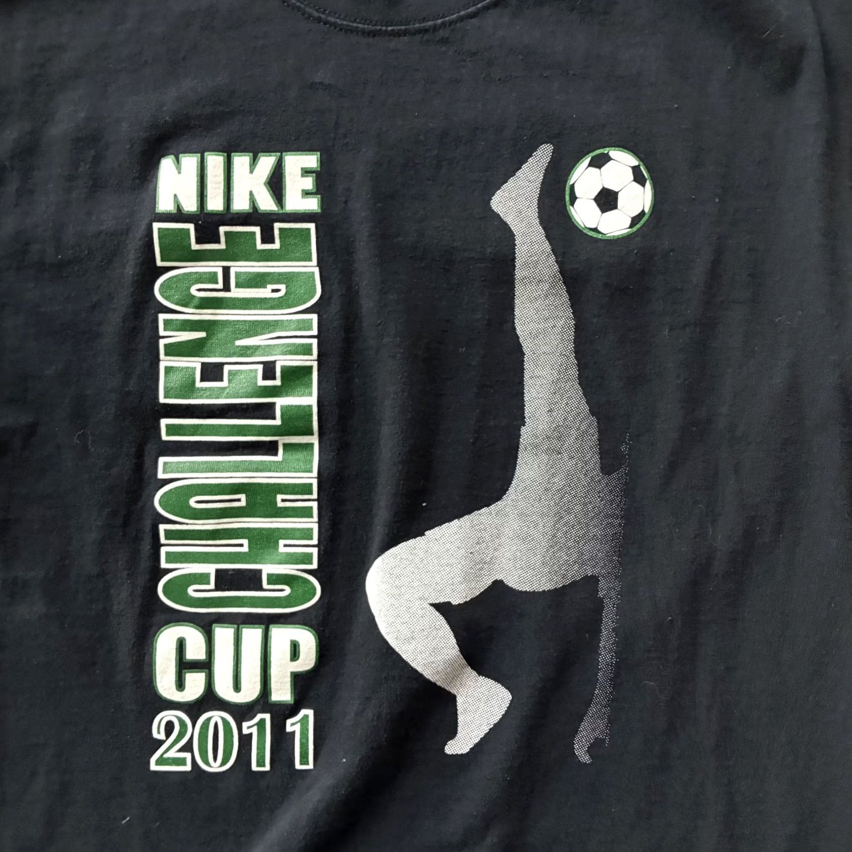 Nike Nike Shirt Mens Small Black Nike Challenge Cup 2011 Soccer Tee T-Shirt Size US S / EU 44-46 / 1 - 2 Thumbnail