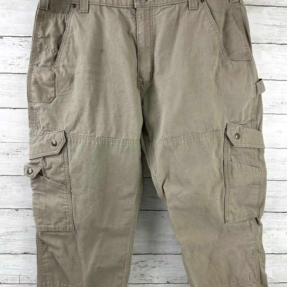 Carhartt Carhartt Pants Men’s 38x30 Carpenter Double Knee Utility Cotton Tan Desert 90s Grunge USA Mens Size US 38 / EU 54 - 5 Thumbnail