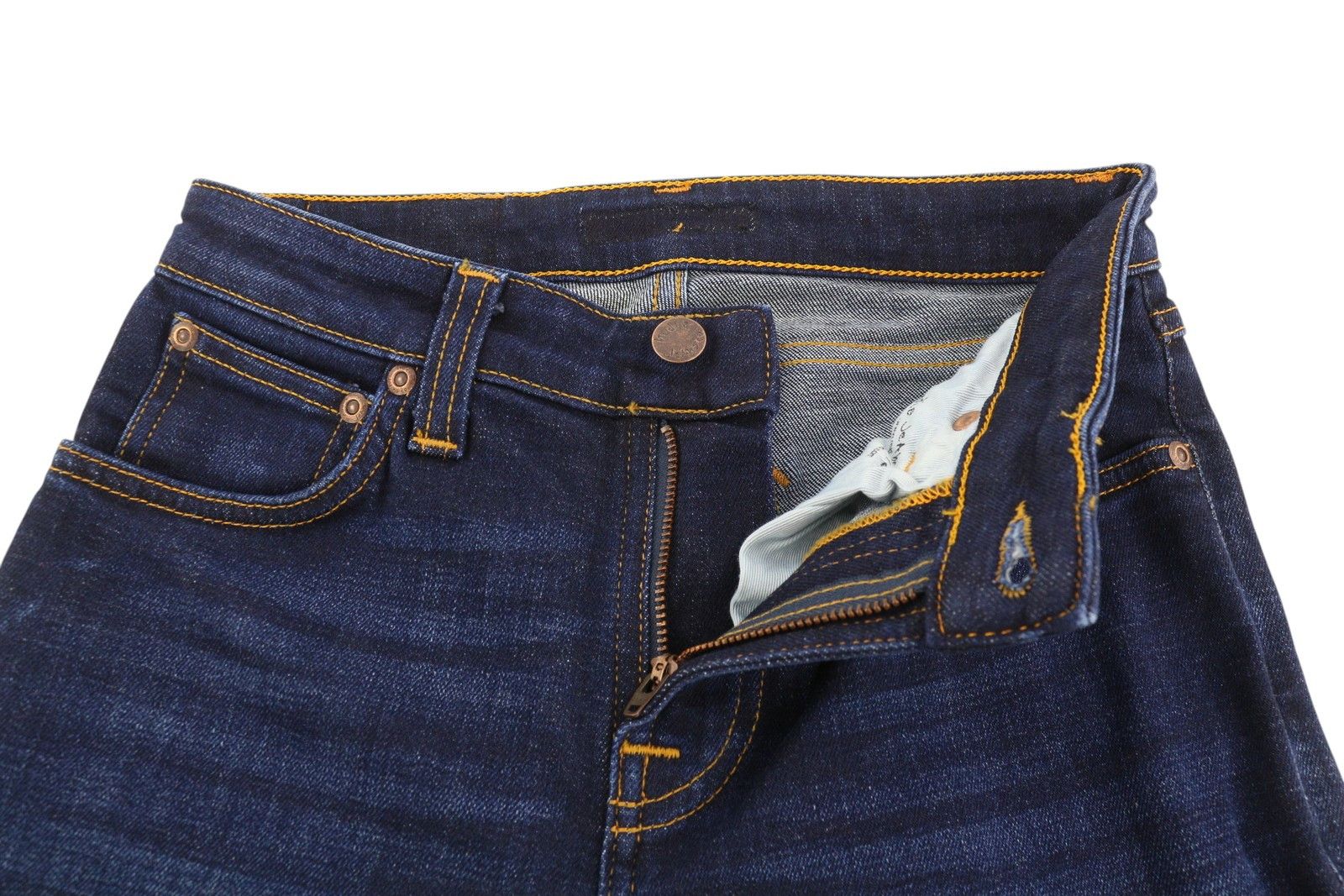 Nudie Jeans SKINNY LIN W27 Blue Denim Stretch Shorts 83833 Size 27" / US 4 / IT 40 - 4 Thumbnail