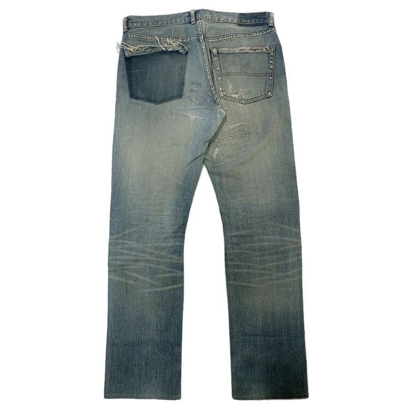 Undercover Undercover 2004AW “But Beautiful” 68 Red Yarn Jeans Size US 33 - 2 Thumbnail