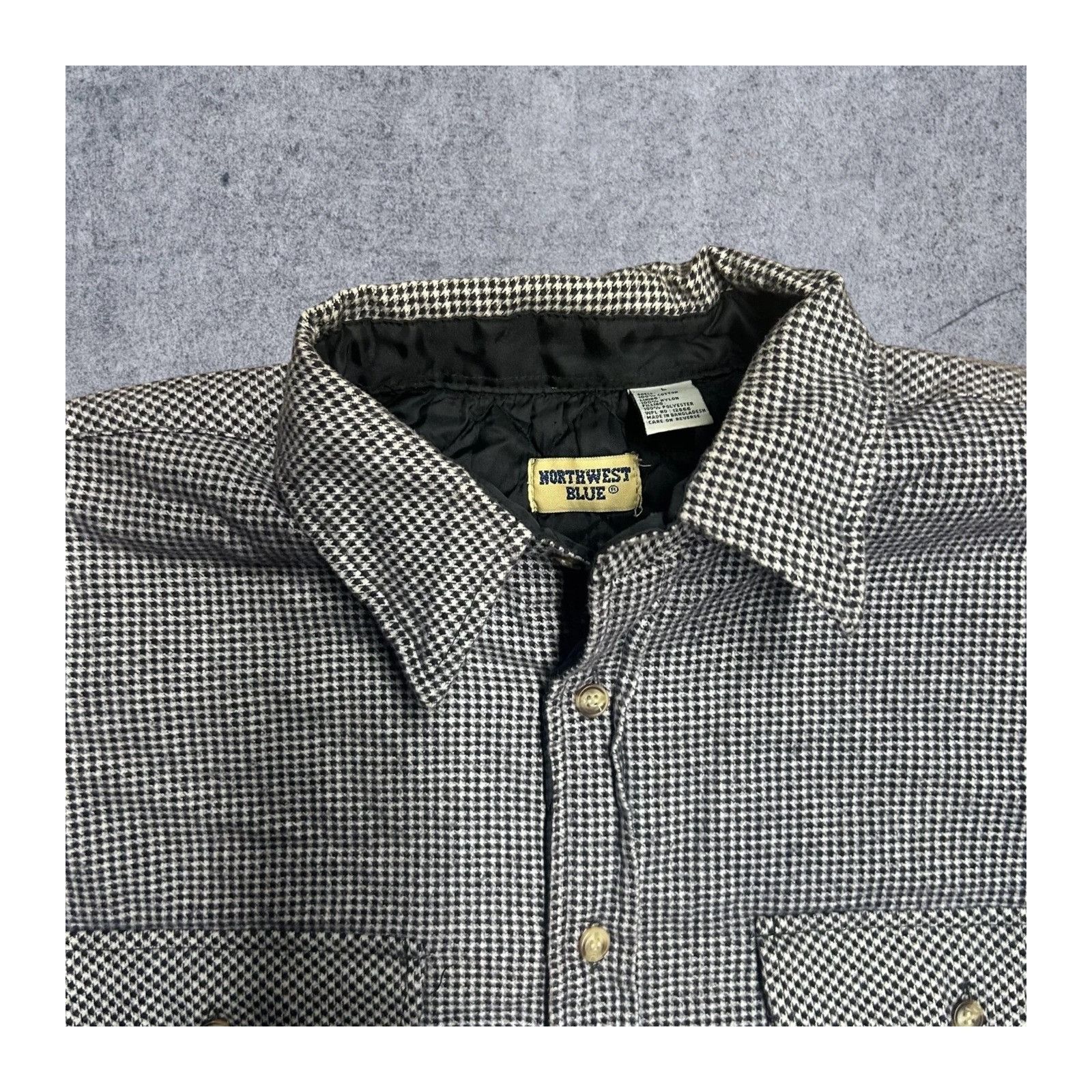 Northwest Territory Northwest Blue Vintage Quilted Lined Flannel Mens Large Size US L / EU 52-54 / 3 - 4 Thumbnail