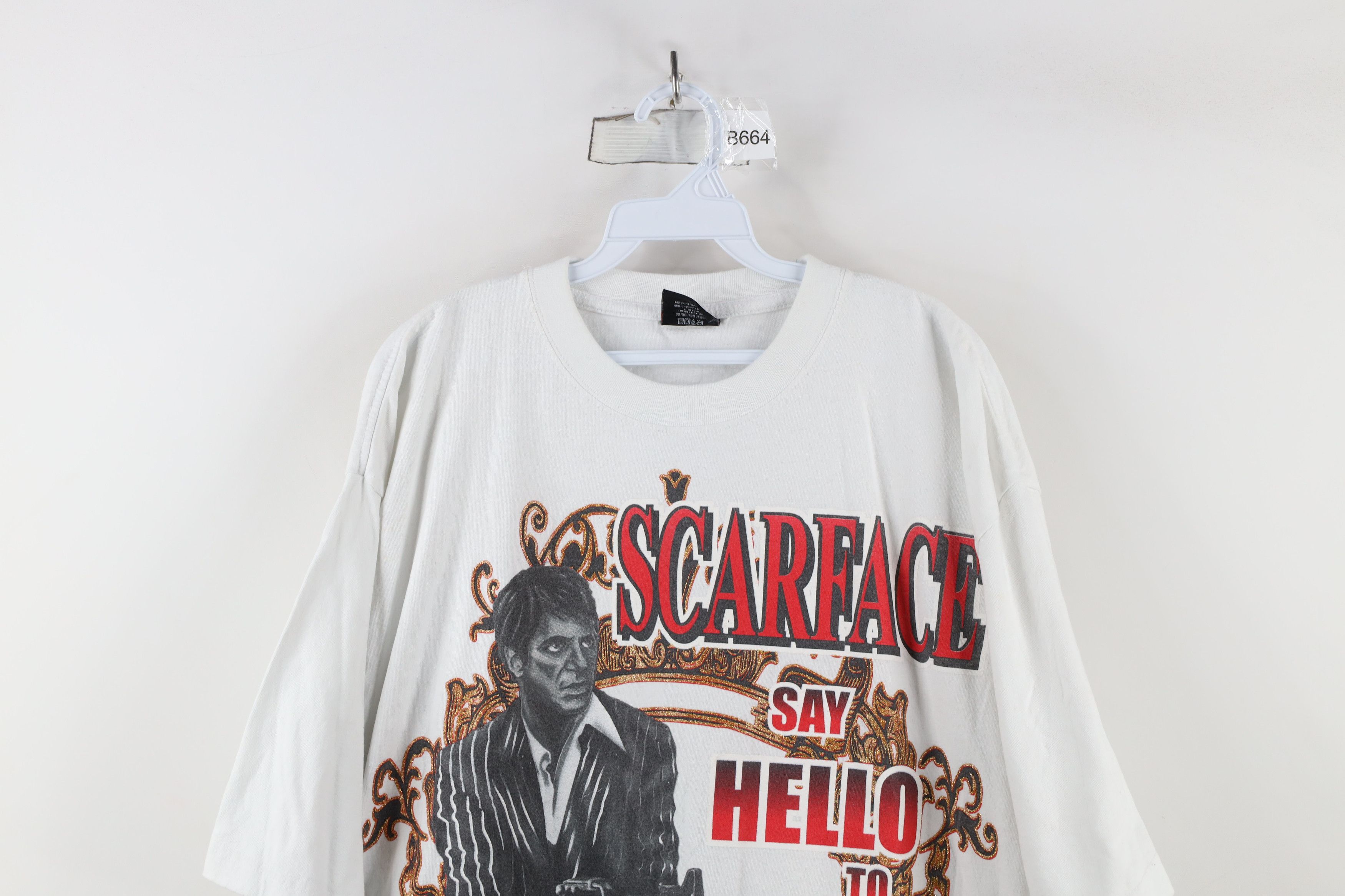 Vintage Vintage Tony Montana Say Hello To My Little Friend T-Shirt Size US XXL / EU 58 / 5 - 2 Thumbnail