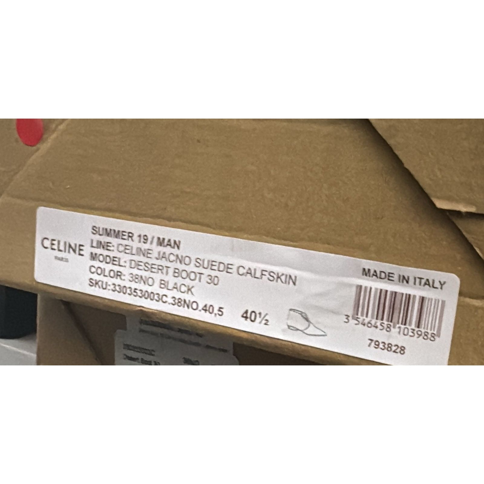 Celine o1rshd1 Desert 30 Boots in Suede in Black 40.5 Size US 7.5 / EU 40-41 - 14 Thumbnail