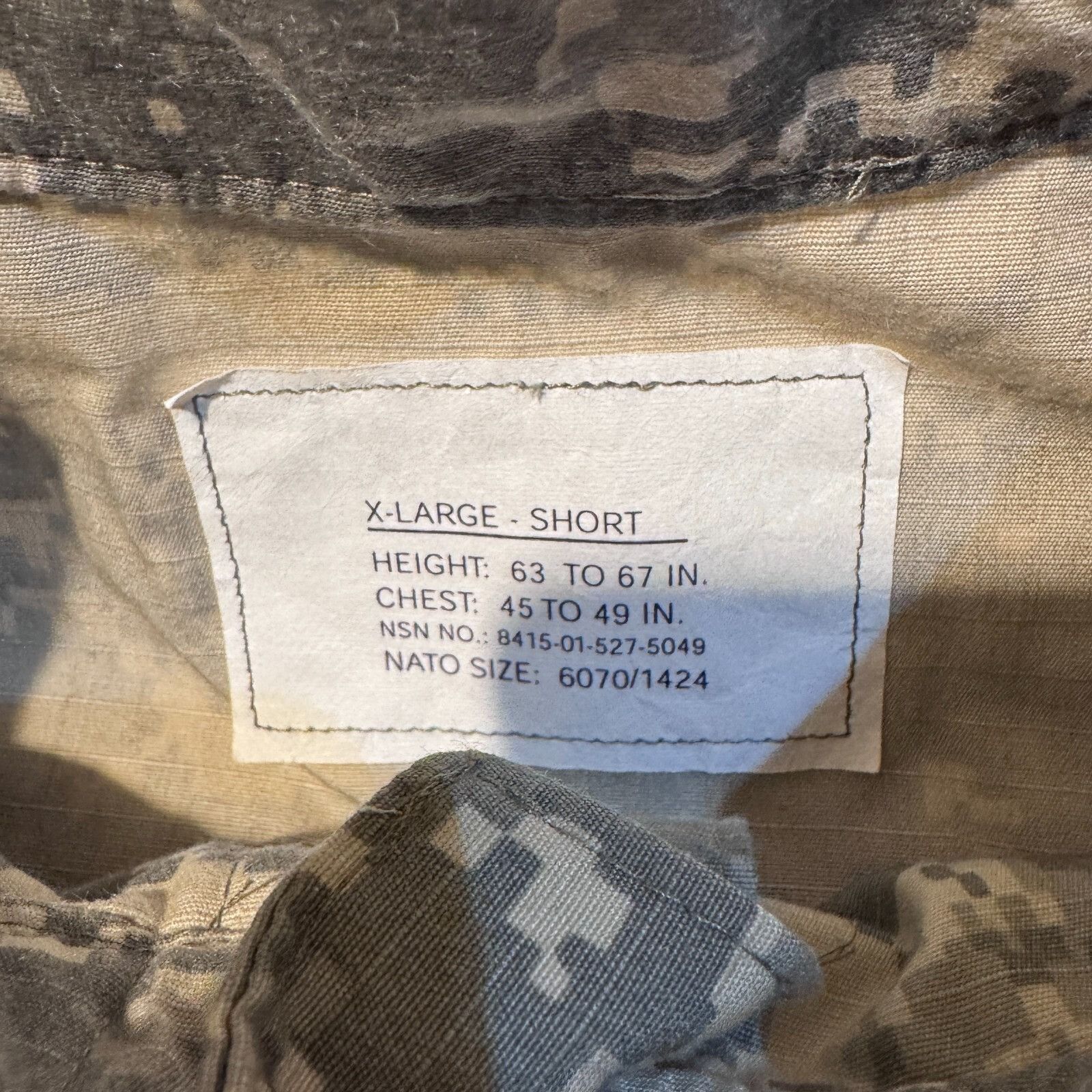 Other US ARMY Digital Camo Coat, Combat Uniform SPM-100-05-D-0407 Size US XL / EU 56 / 4 - 4 Thumbnail