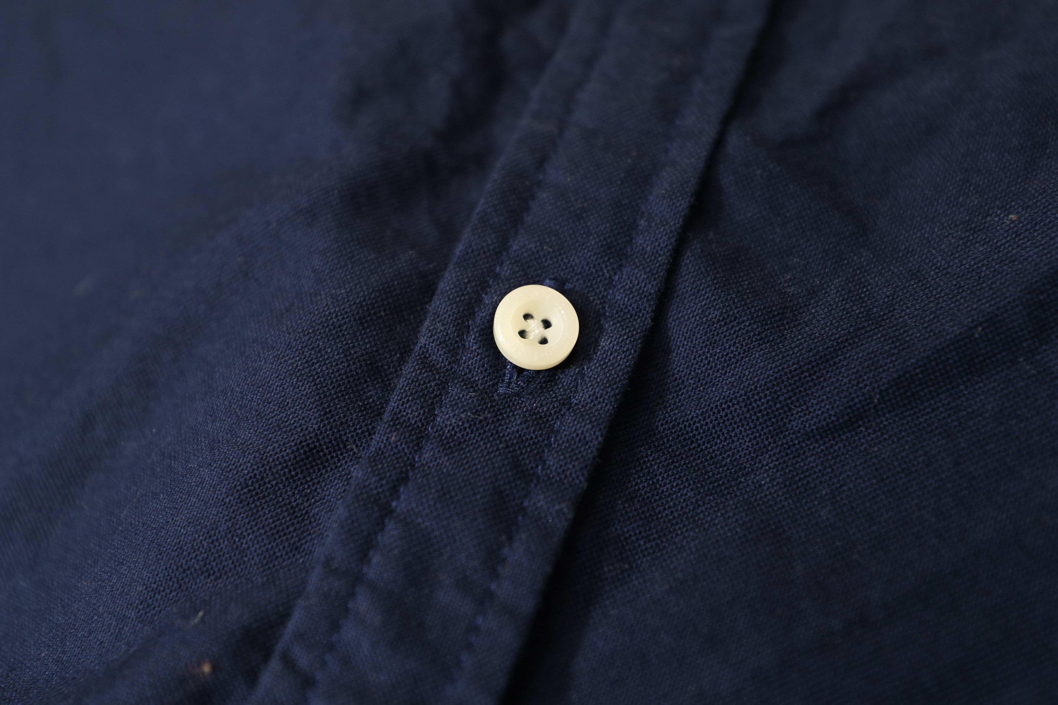 Jiberish Jiberish Navy Blue Gray Colorblock Button Shirt (XXL) Size US XXL / EU 58 / 5 - 6 Thumbnail