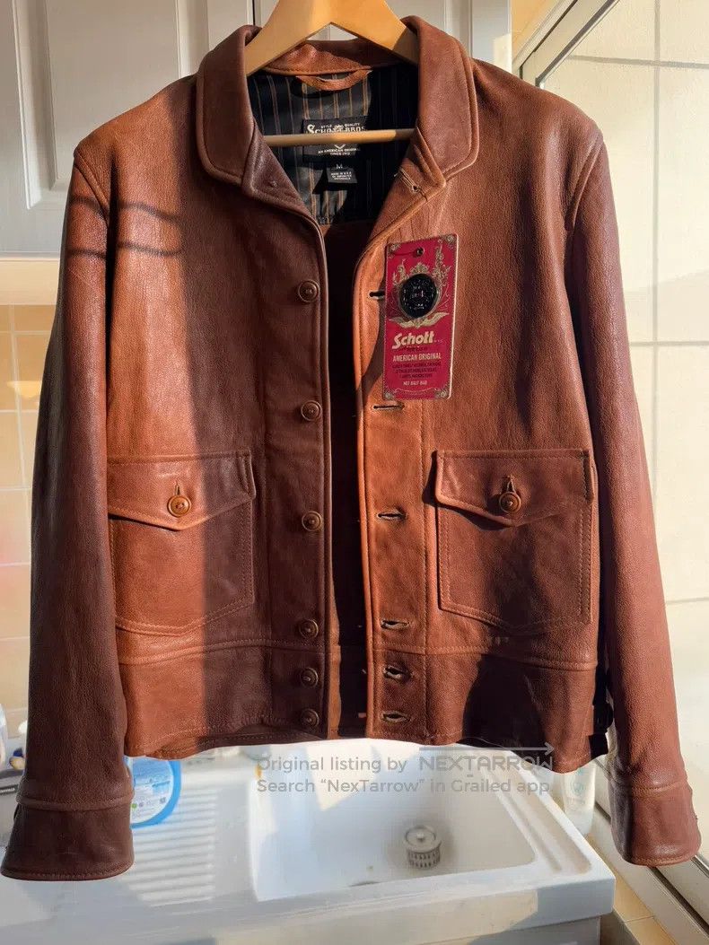 Schott Schott NYC P230 Vintage Leather Jacket Size US M / EU 48-50 / 2 - 1 Thumbnail