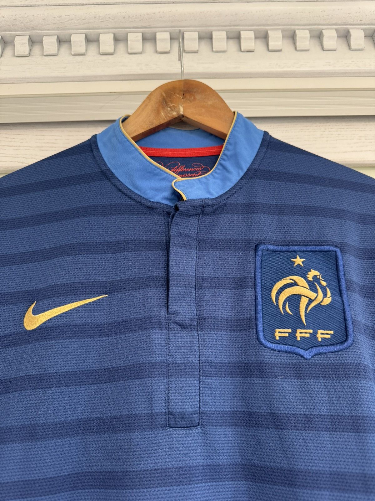 Nike France 2012-2013 Home Soccer Jersey Football Shirt Kit Size US L / EU 52-54 / 3 - 5 Thumbnail