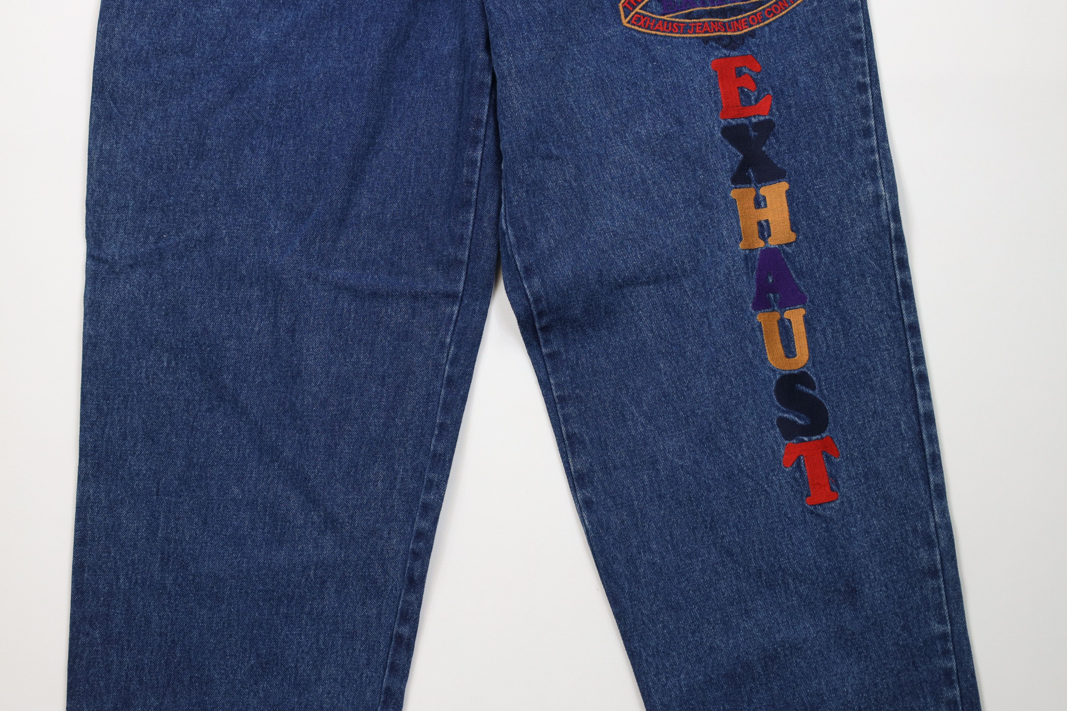 Vintage Deadstock Vintage 90s Streetwear Skateboard Jeans 8 Ball Size US 33 - 3 Thumbnail