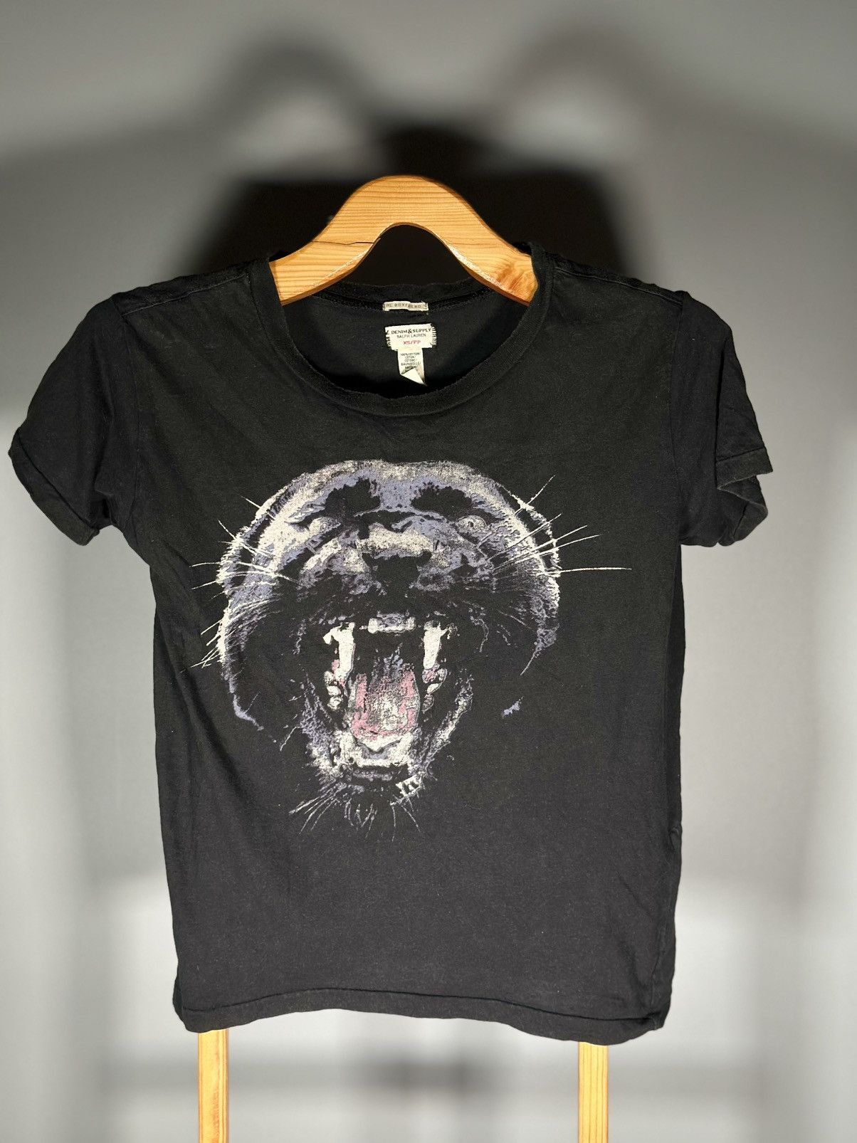 Polo Ralph Lauren Rl Boyfriend vintage t shirts black panthers🔥 Size XS / US 0-2 / IT 36-38 - 1 Thumbnail