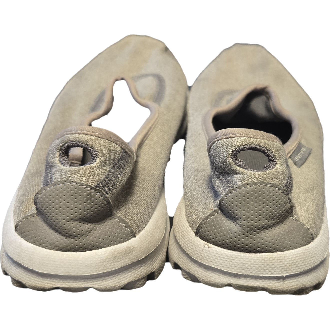SKECHERS Skechers Women Go Walk Gray Textile Slip-On Walking Shoes 8 Size US 8 / IT 38 - 3 Thumbnail