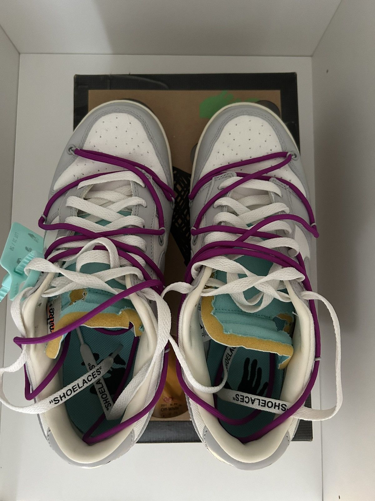 Nike × Off-White × Virgil Abloh Nike dunk x Off-White Lot 21 Size US 8.5 / EU 41-42 - 2 Thumbnail