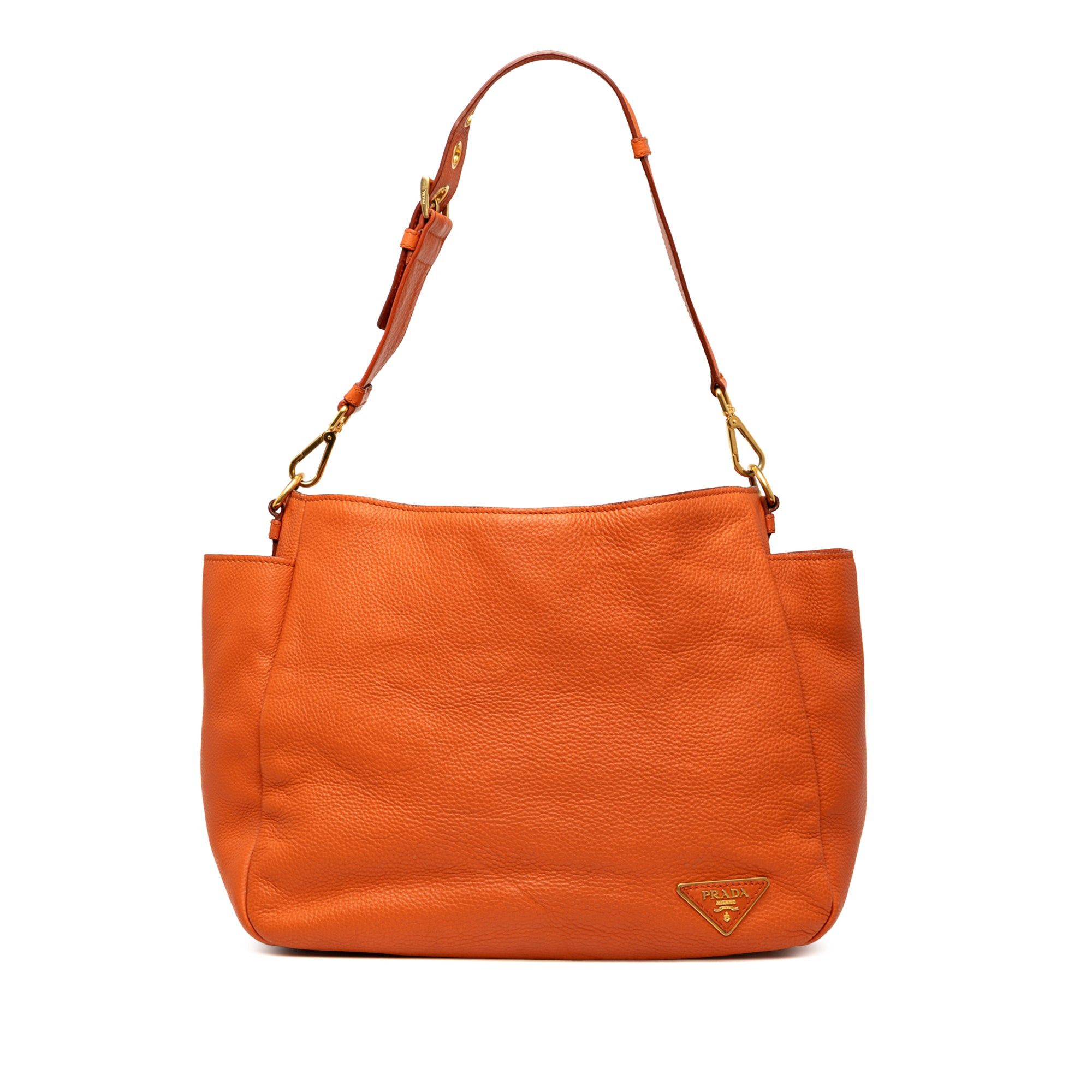 Prada Vitello Daino Side Pocket Shoulder Bag Size ONE SIZE - 1 Thumbnail