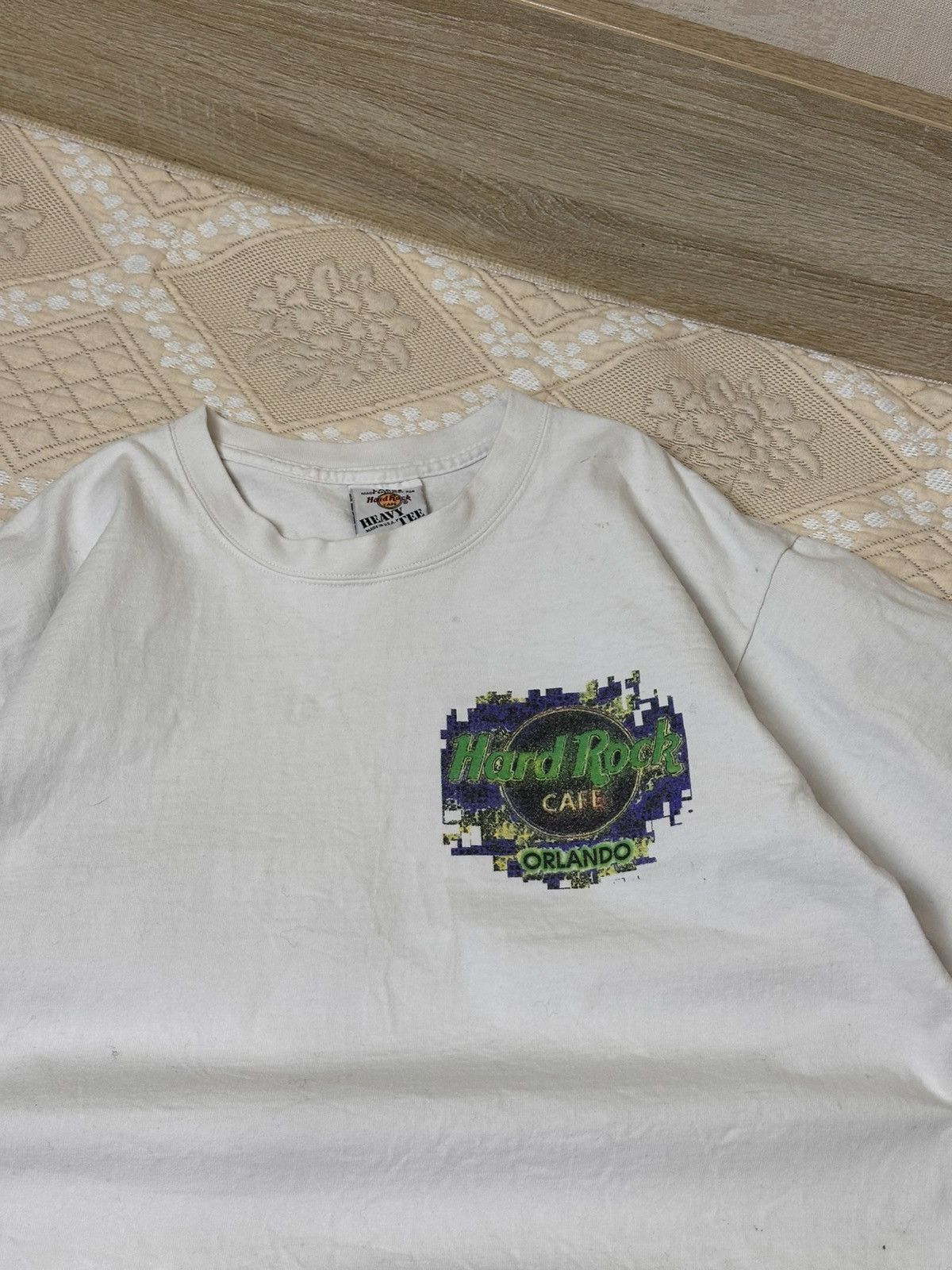 Hard Rock Cafe 🔥 Vintage 90s Hard Rock Orlando Graphic T Shirt 3D Emblem Size US L / EU 52-54 / 3 - 4 Thumbnail