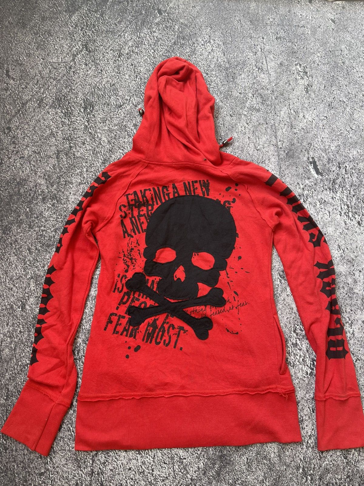Japanese Brand Y2k Sky Bomber skull ifsixwasnine zip Hoodie Size US M / EU 48-50 / 2 - 8 Thumbnail