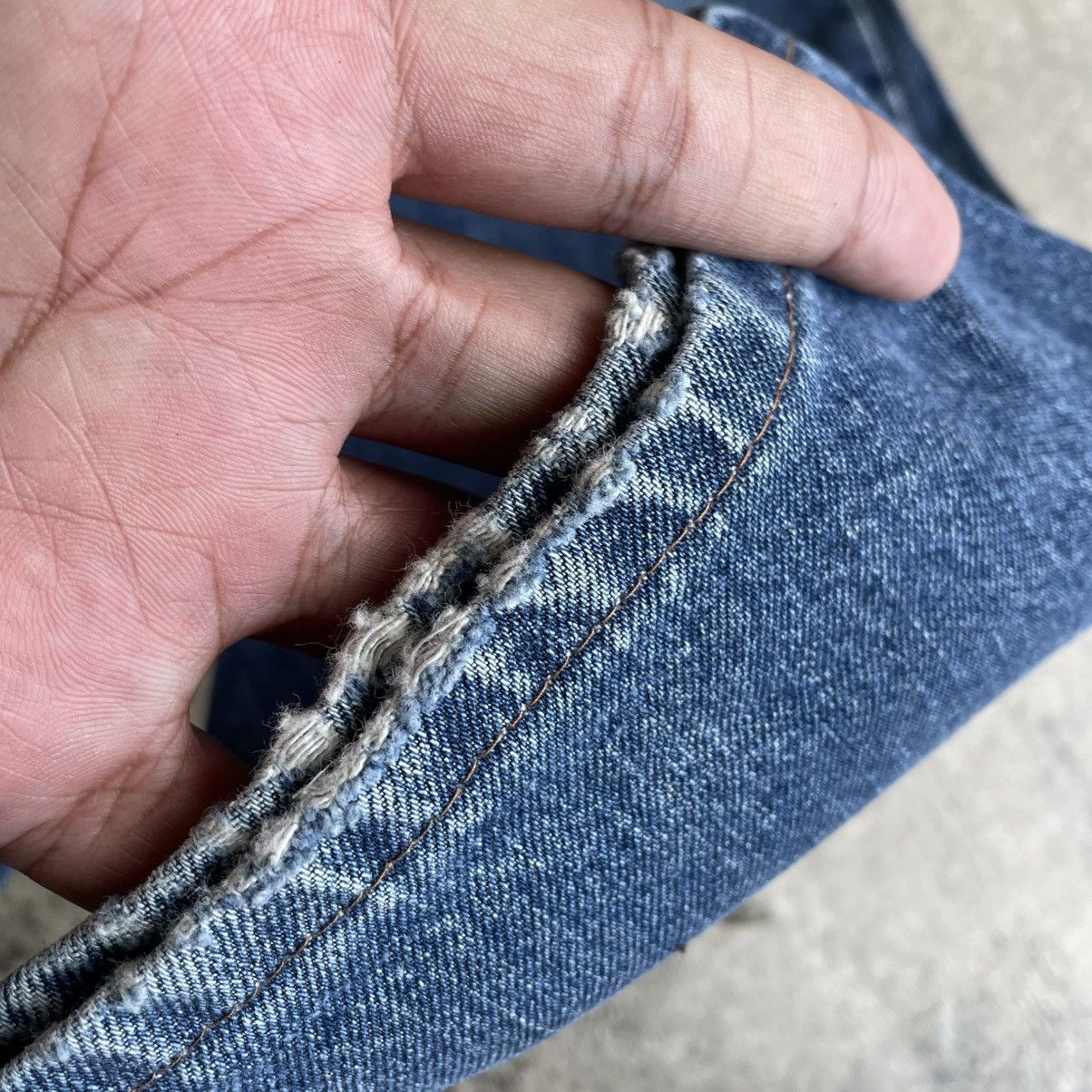Levi's Vintage Clothing 🔥Vintage Levis 617 Orange Tab Stoned Washed Distress Jeans Size US 31 - 9 Thumbnail