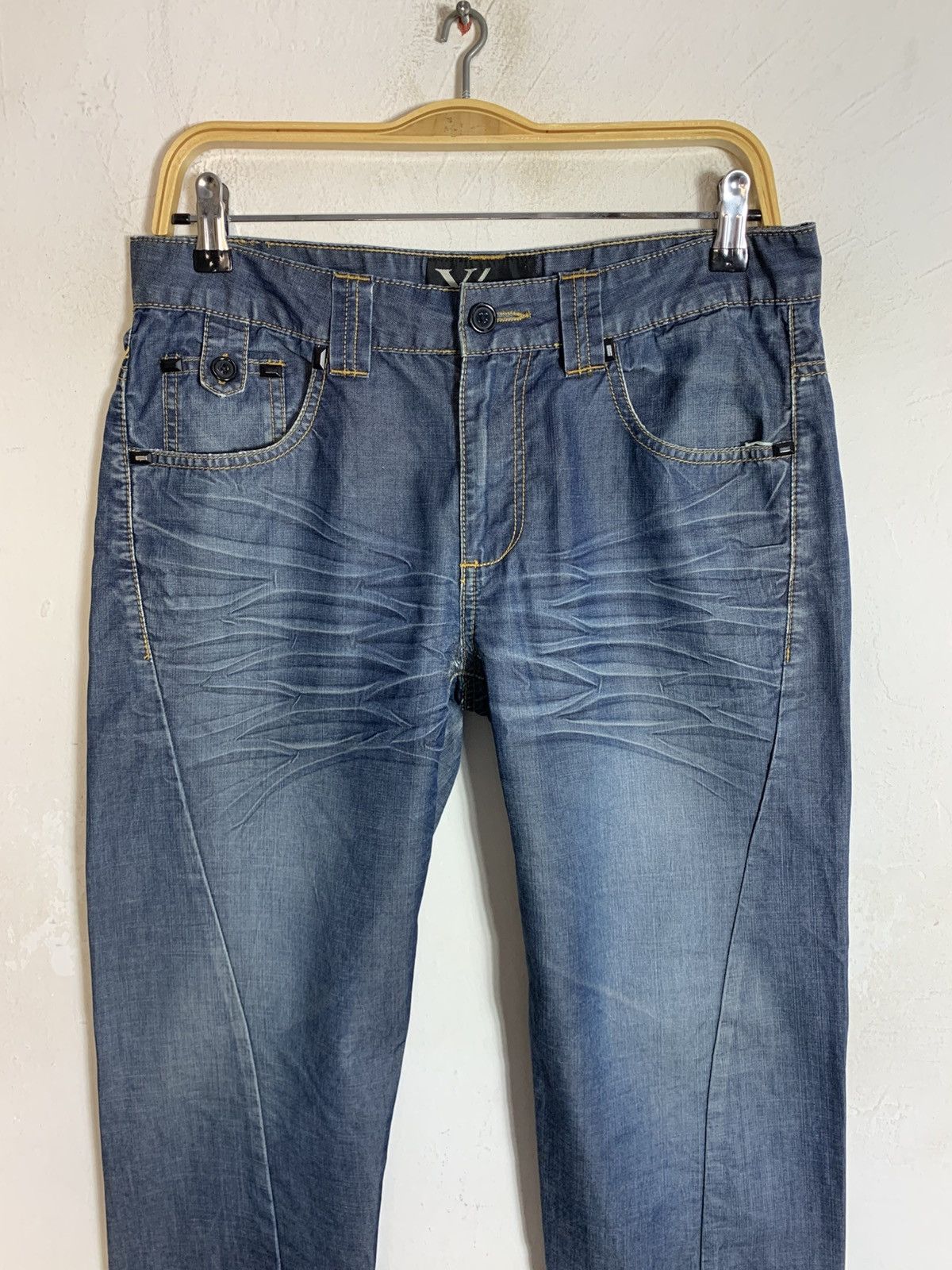 Y's Y’s Yohji Yamamoto Indigo Denim Jeans Straight Cut Size US 32 / EU 48 - 3 Thumbnail