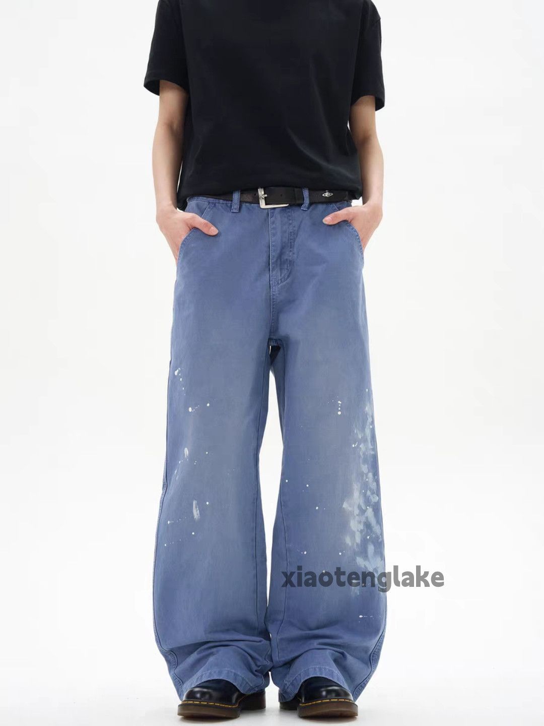 Designer × Japanese Brand × Vintage Washed faded utility paint carpenter stain work pants Size US 34 / EU 50 - 2 Thumbnail