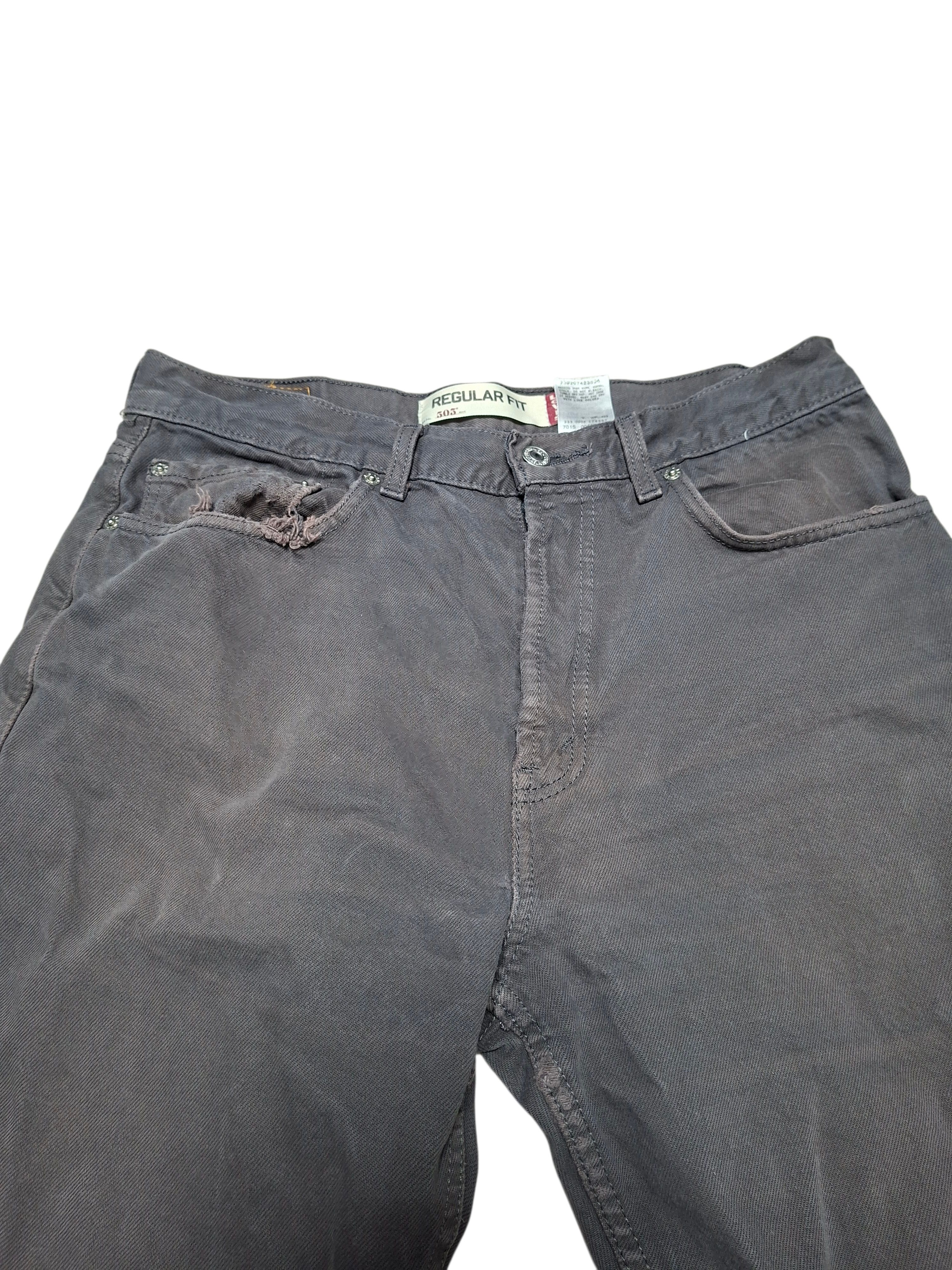 Levi's Vintage Clothing LEVIS 505 VINTAGE REGULAR FIT FADED DISTRESSED JEANS DENIM Size US 33 - 3 Thumbnail