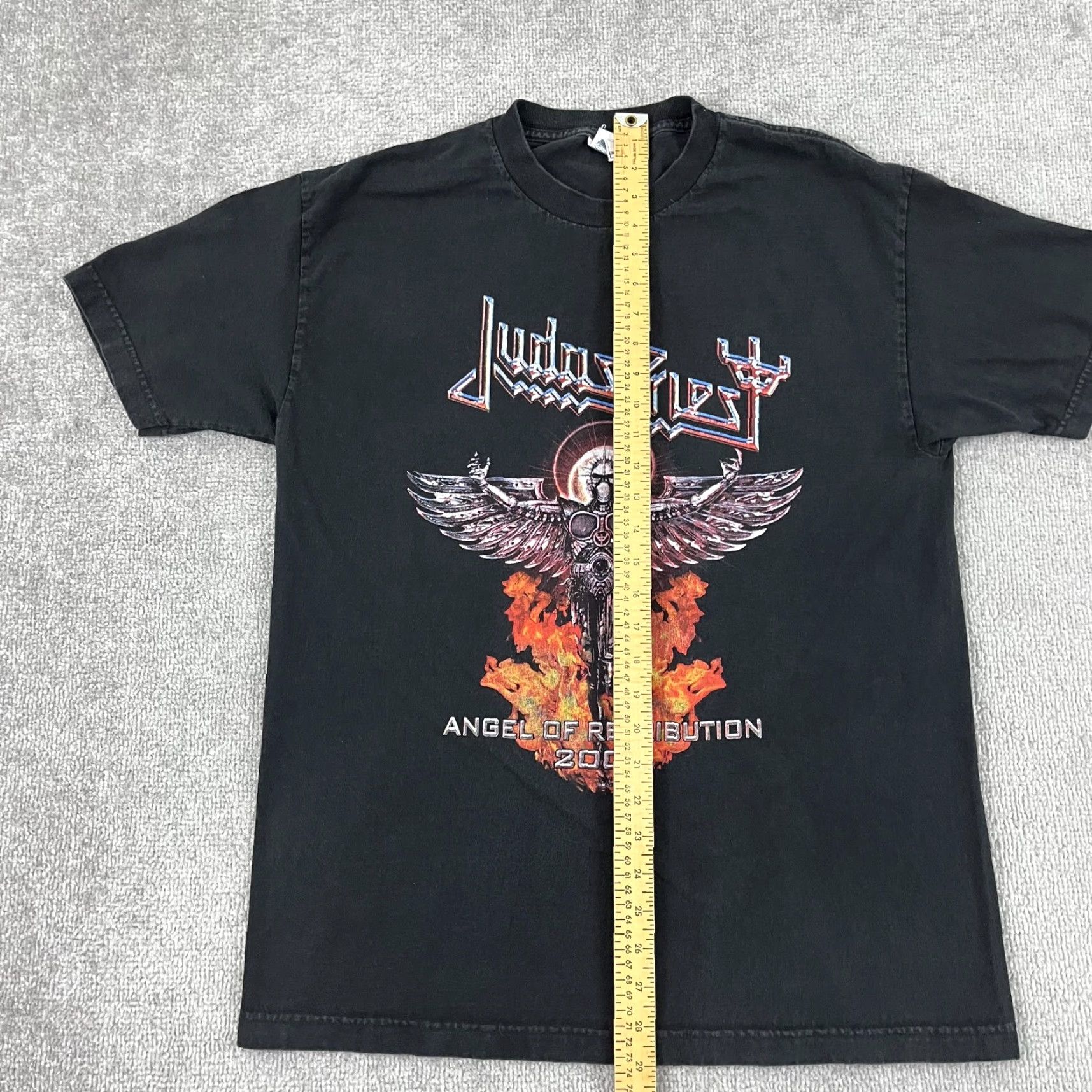 AAA VINTAGE Judas Priest Angel of Retribution Graphic T-Shirt Men Large Black 2005 Concert Size US L / EU 52-54 / 3 - 4 Thumbnail