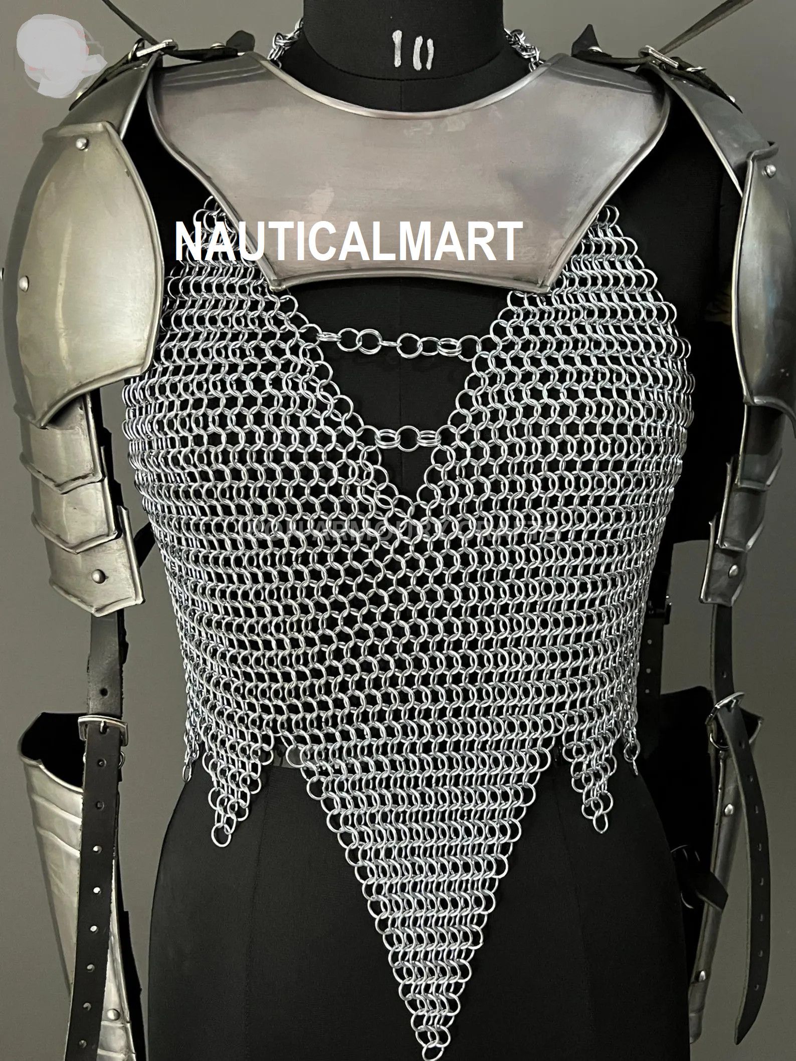 Other Medieval Female Knight Steel Armor Size ONE SIZE - 3 Thumbnail