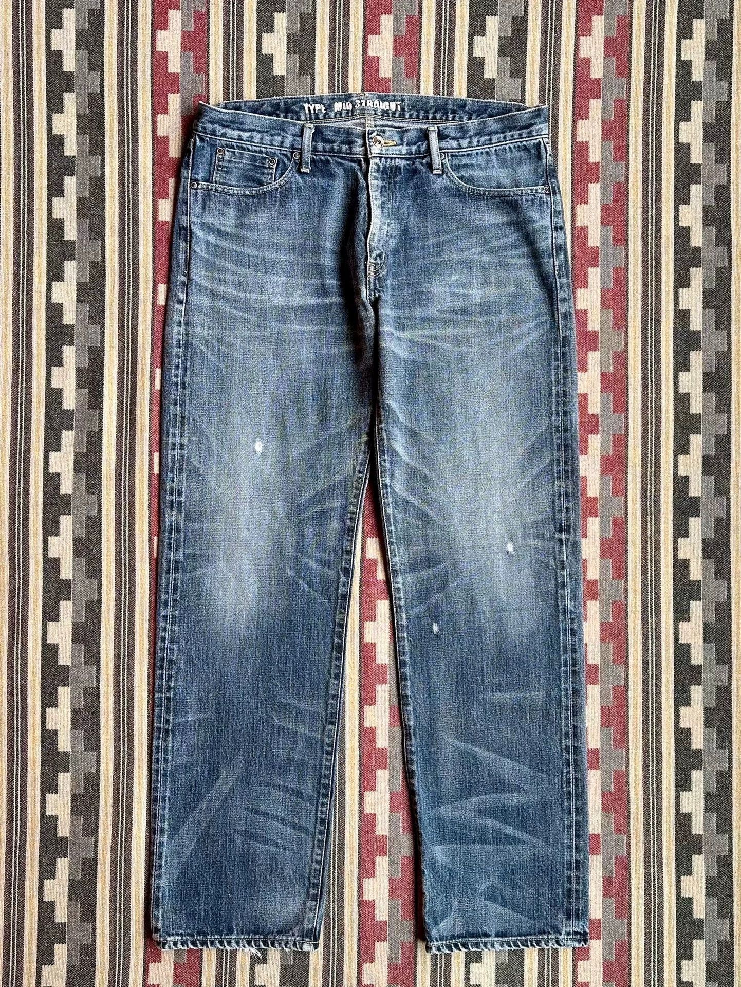 Neighborhood Blue Denim Straight-Leg Jeans Size US 36 / EU 52 - 1 Thumbnail