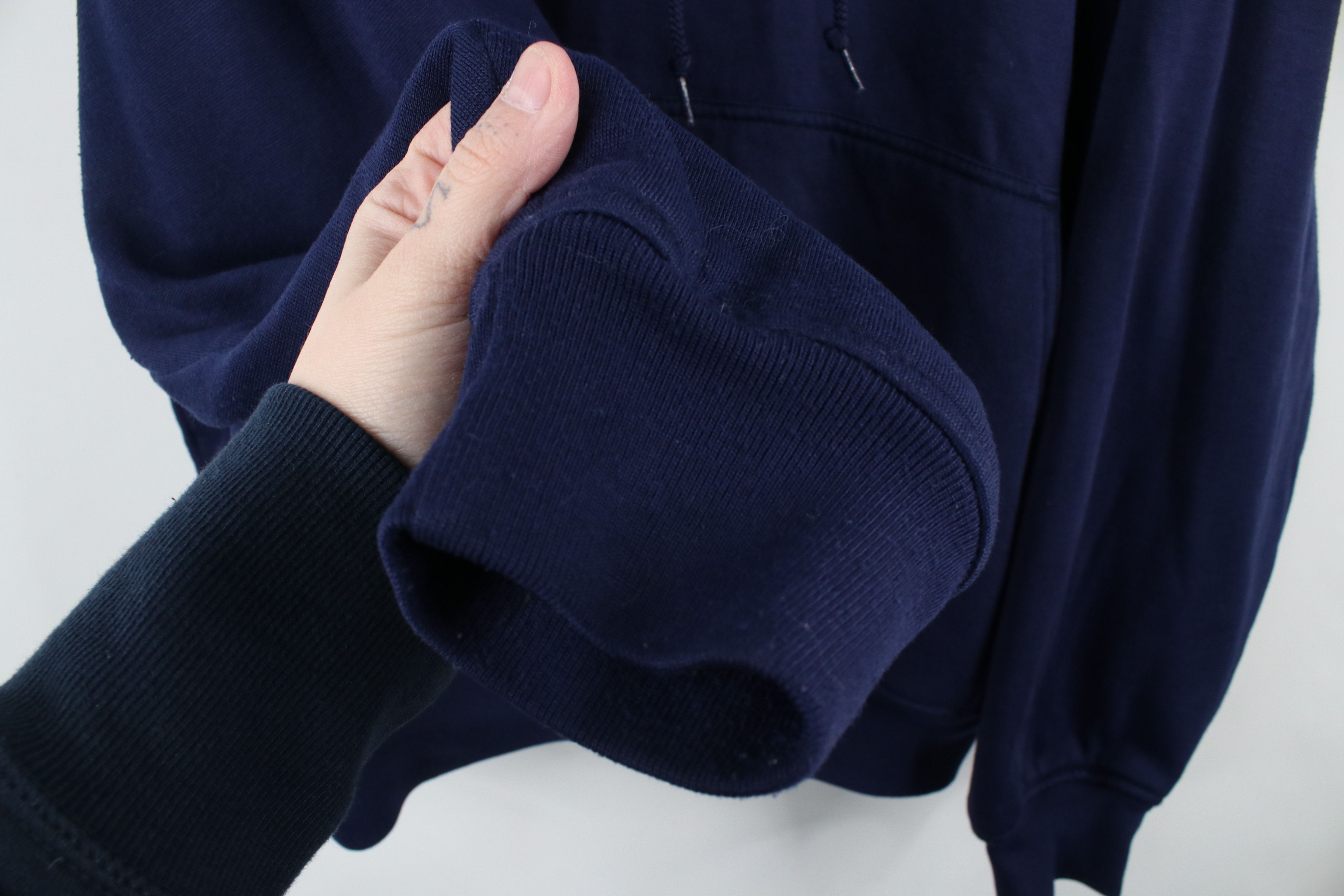 Vintage Vintage 90s Streetwear Double Lined Hoodie Sweatshirt Size US XL / EU 56 / 4 - 7 Thumbnail