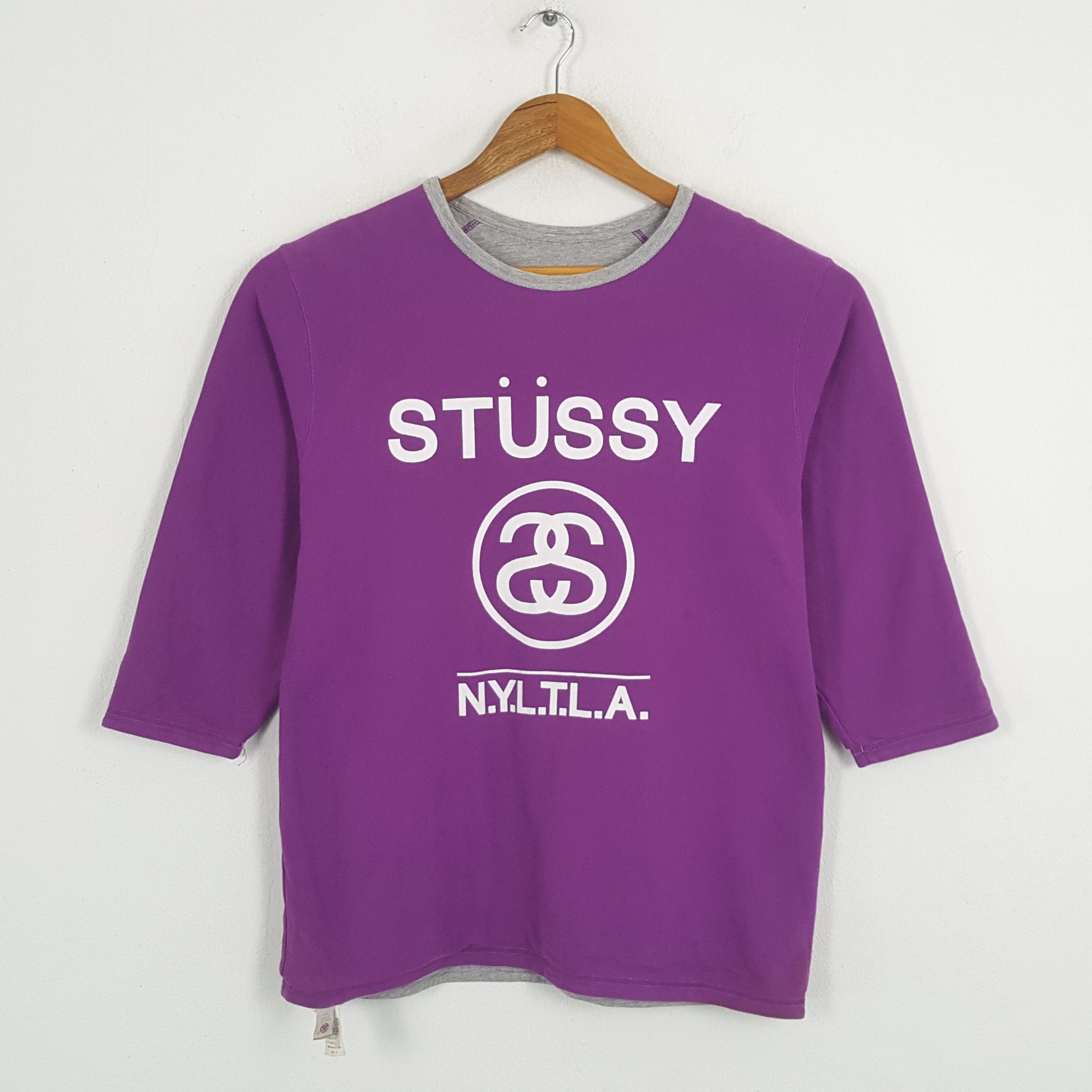 Stussy × Vintage Vintage STUSSY Streetwear Skateboard Reversible Sweatshirts Size US M / EU 48-50 / 2 - 1 Thumbnail