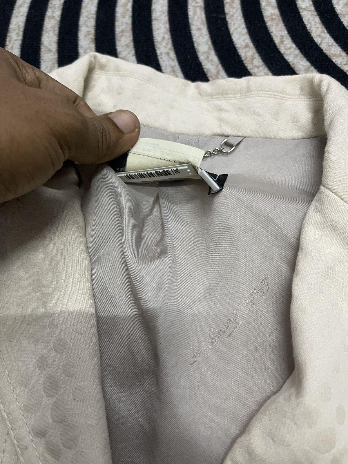 Salvatore Ferragamo 90s SALVATORE FERRAGAMO COTTON BLAZZER LINEN SILK RARE Size M / US 6-8 / IT 42-44 - 13 Thumbnail