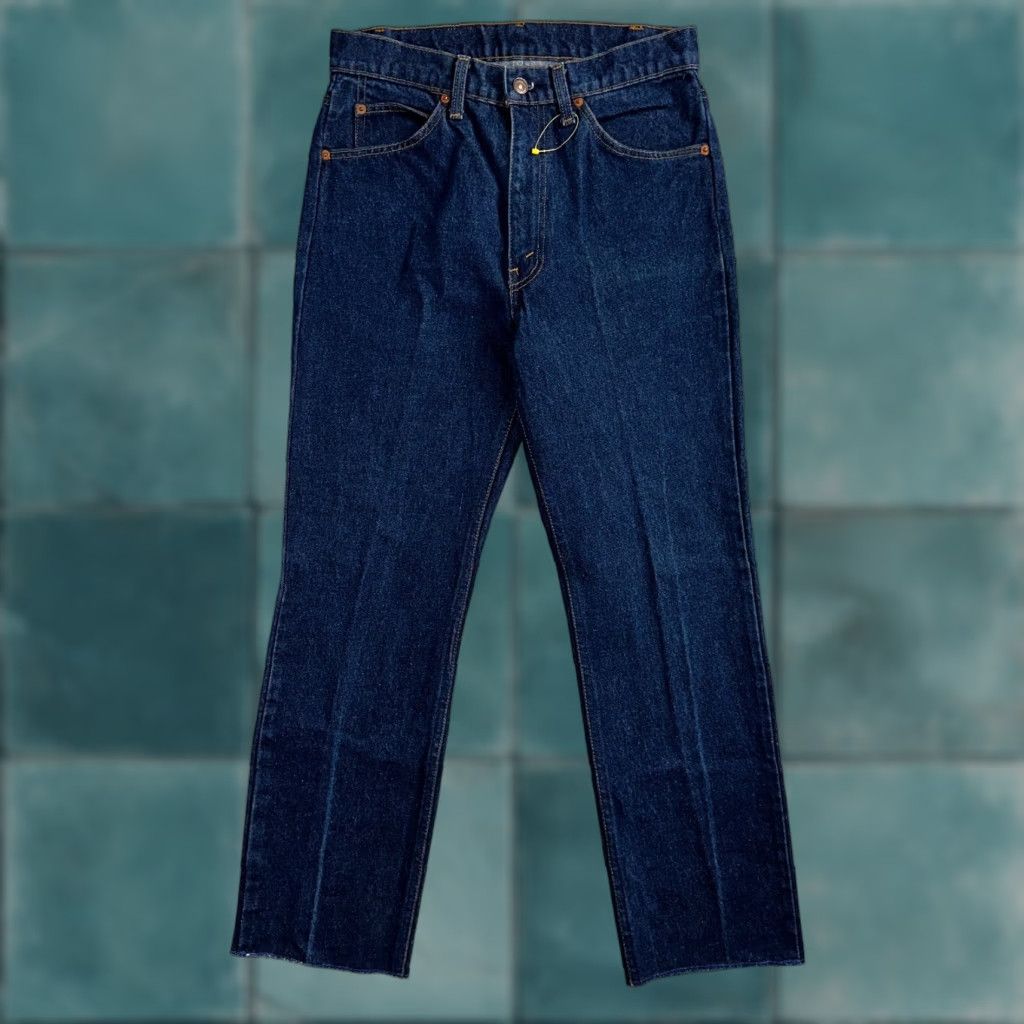 Levi's VINTAGE Levi's 505 Jeans Men 30x34 Dark Wash Cotton Denim 80s Retro Straight Style Size US 30 / EU 46 - 1 Thumbnail