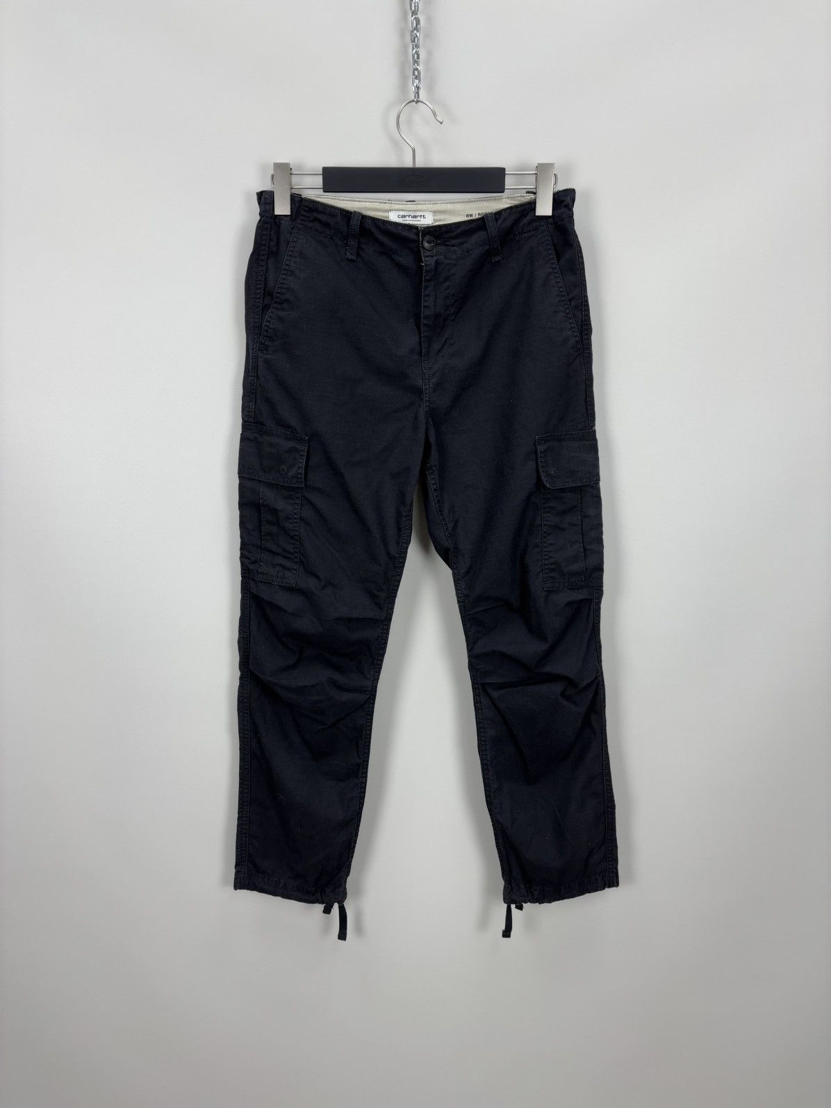 Carhartt Mens cargo pants Carhartt Size 28 Color Black Size US 28 / EU 44 - 1 Thumbnail