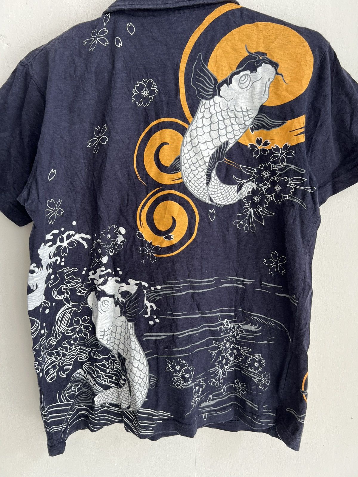 Japanese Brand × Maharishi Iconic Japanese Carp Koi Fish Traditional Yakuza Polo Shirt Size US M / EU 48-50 / 2 - 3 Thumbnail