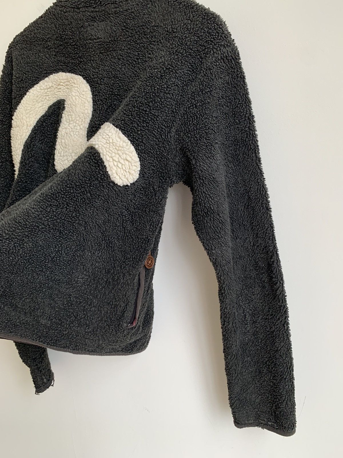 Evisu Evisu Big Logo Distressed Fleece Sweater Size M / US 6-8 / IT 42-44 - 20 Thumbnail