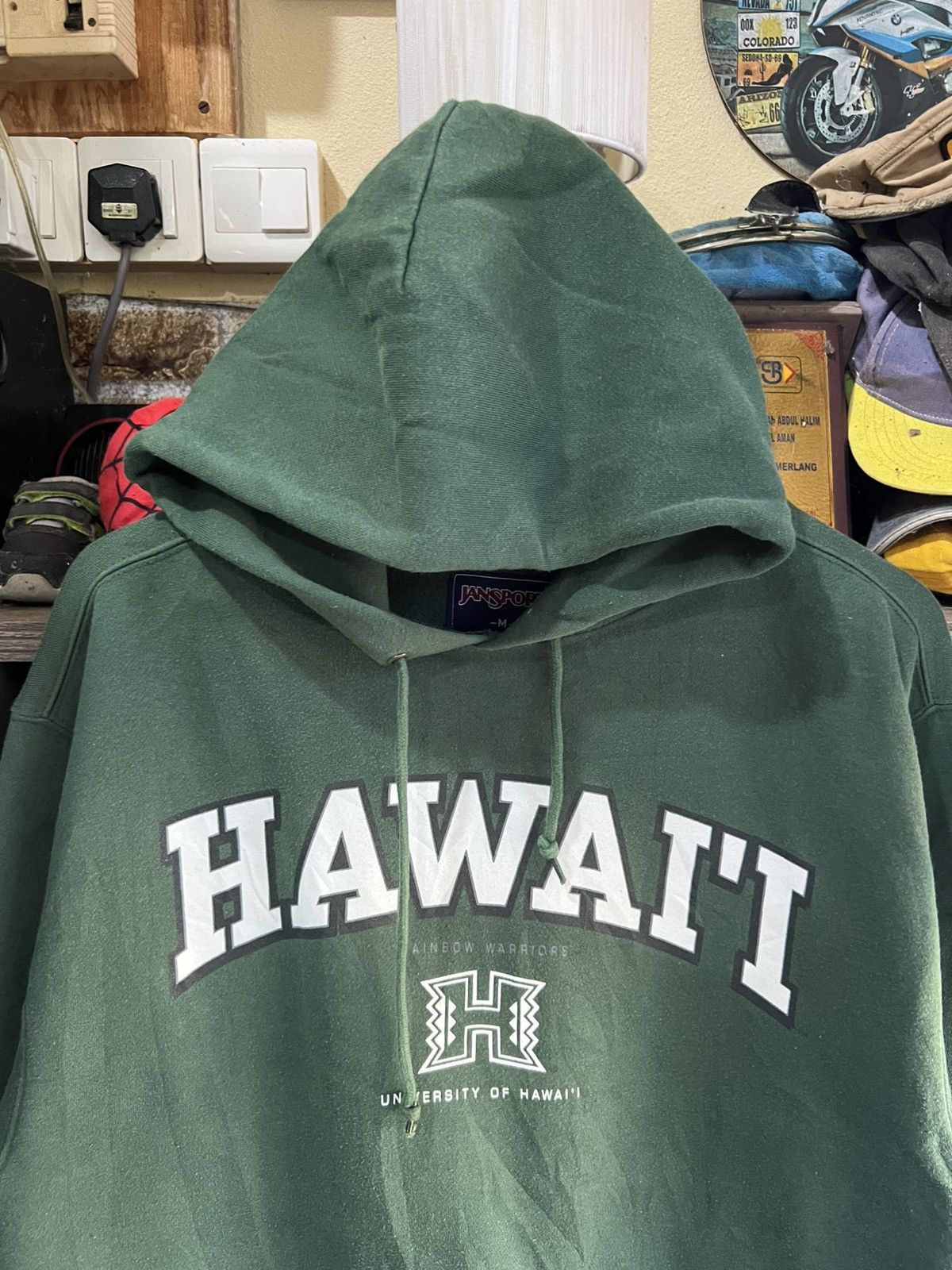 Jansport 🔥Vintage Jansport Hawaii Warriors Pullover Hoodie Size US M / EU 48-50 / 2 - 4 Thumbnail