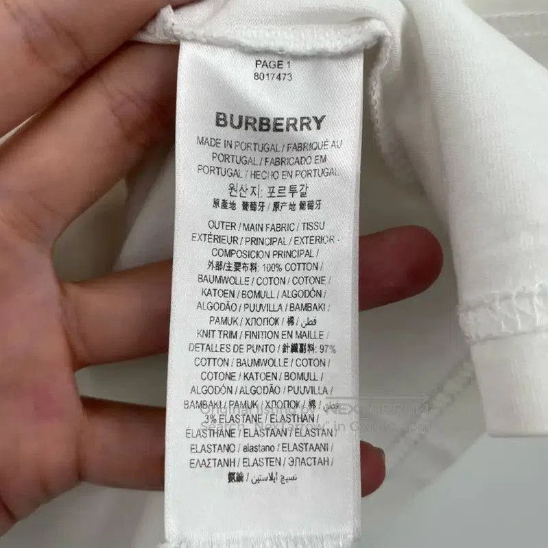 Burberry Burberry White Cotton Short Sleeve T-Shirt. Size US XS / EU 42 / 0 - 5 Thumbnail