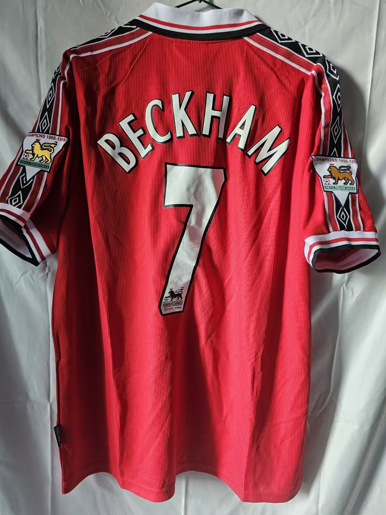 Manchester Beckham 1998/1999 7番 Lサイズ Manchester Beckham 1998/1999 7番 海外正規品 L Manchester Beckham