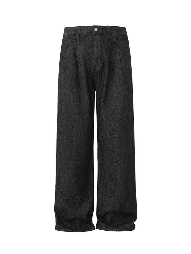 Japanese Brand × Jean Retro casual loose wide leg straight leg jeans Size US 32 / EU 48 - 5 Thumbnail