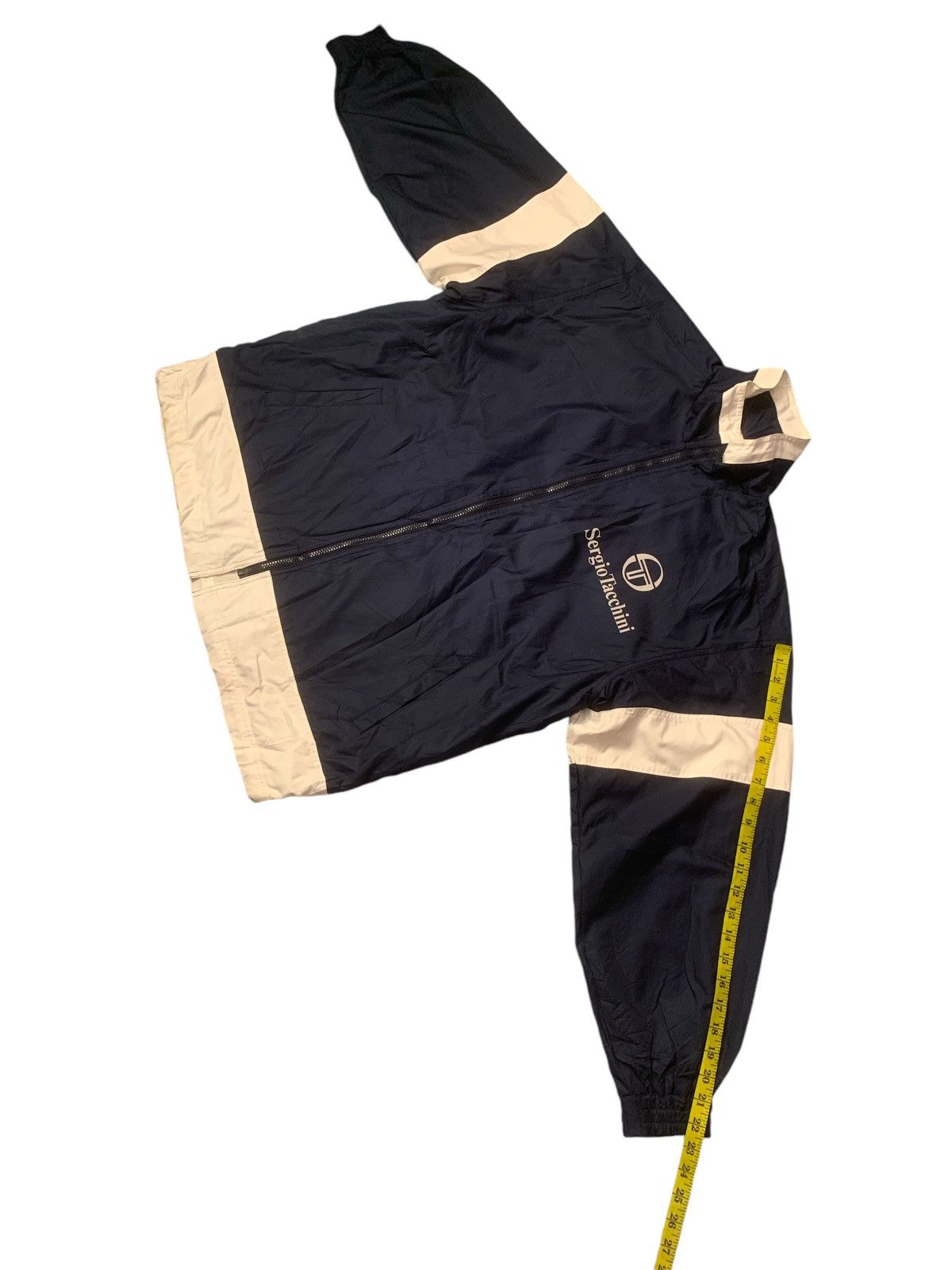 Sergio Tacchini × Vintage Rare Design Vintage Sergio Tacchini Sportswear Zipper Jacket Size US L / EU 52-54 / 3 - 14 Thumbnail